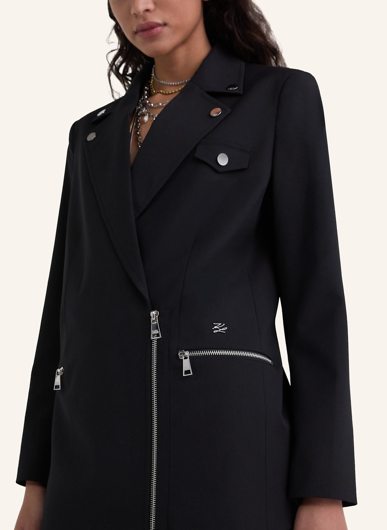 KARL LAGERFELD Blazer: SCHWARZ