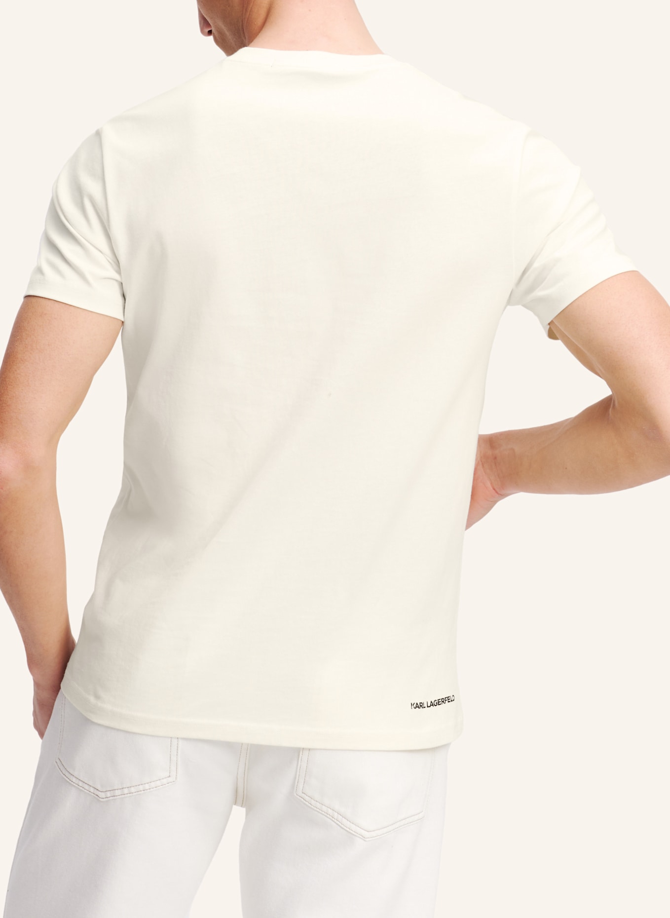 KARL LAGERFELD T-shirt: BEIGE