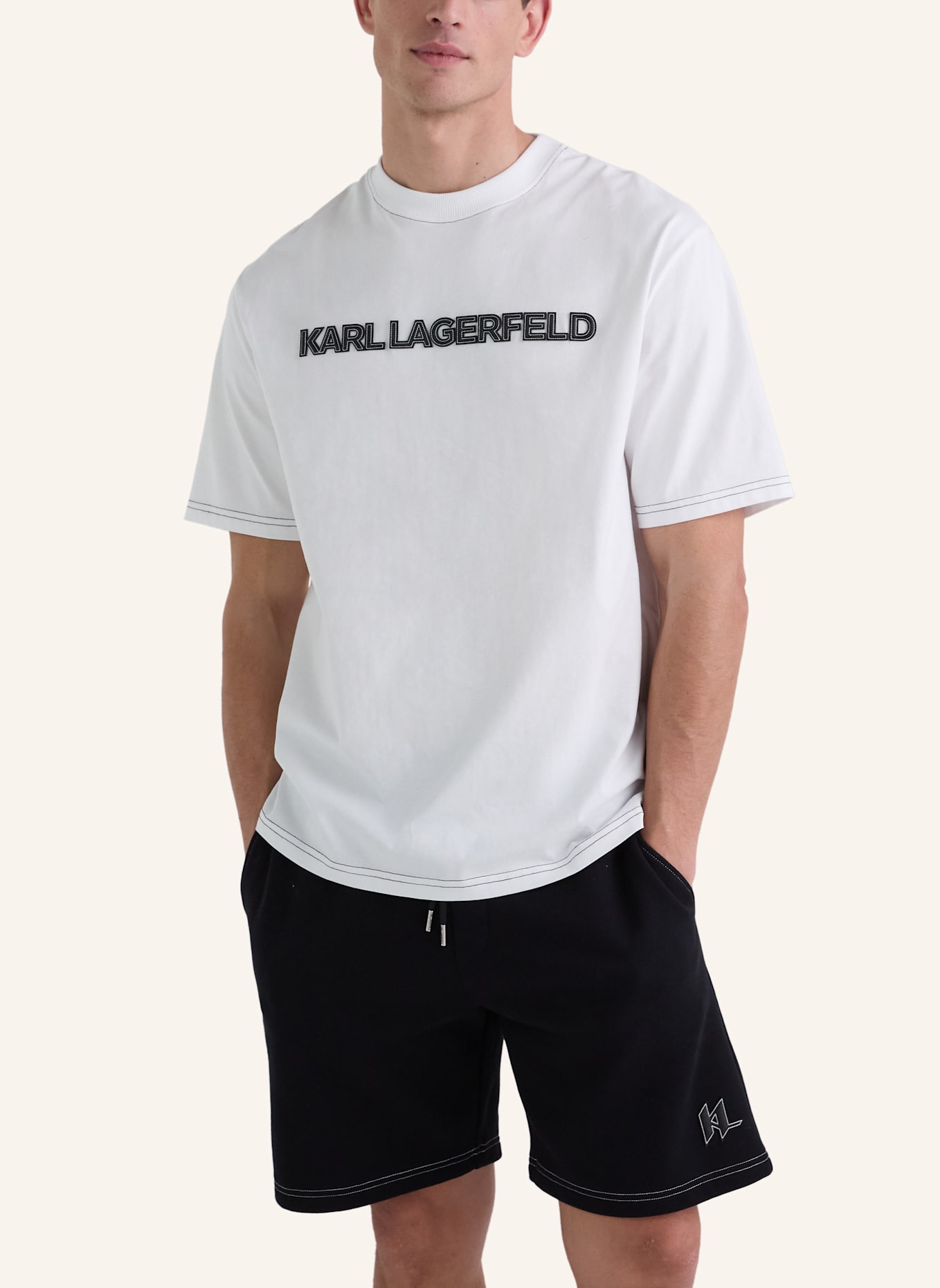 KARL LAGERFELD T-shirt: WEISS