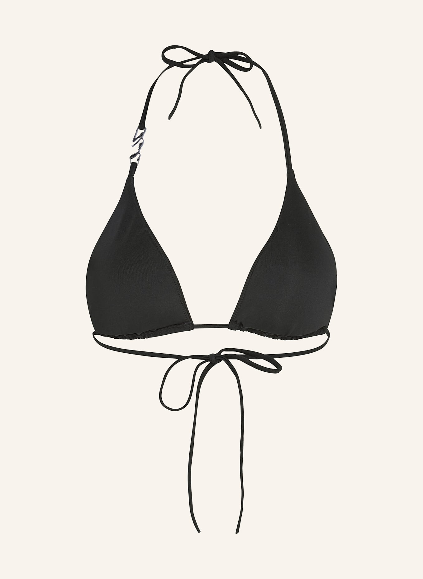 KARL LAGERFELD Bikini-Top: SCHWARZ