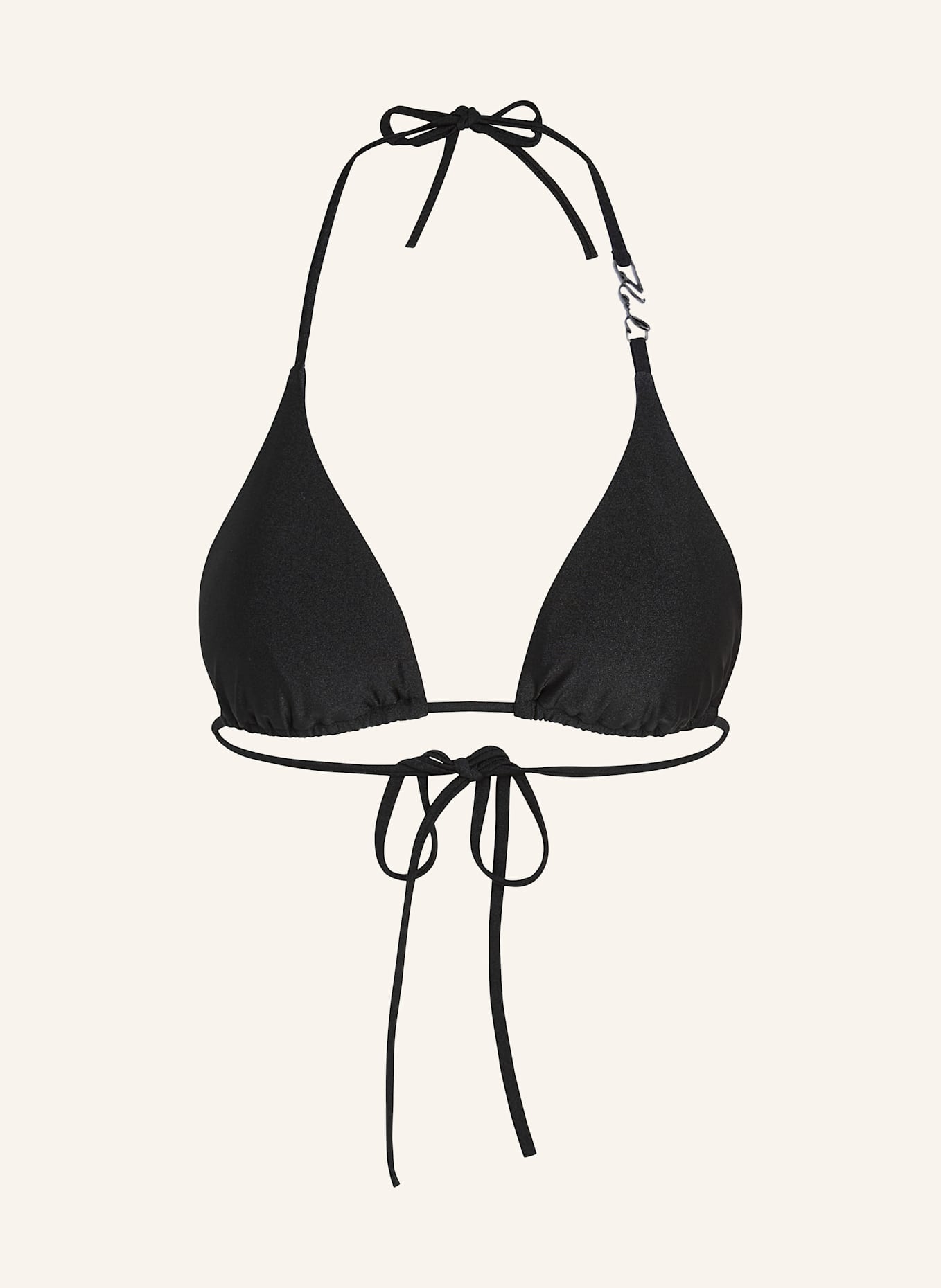 KARL LAGERFELD Bikini-Top: SCHWARZ