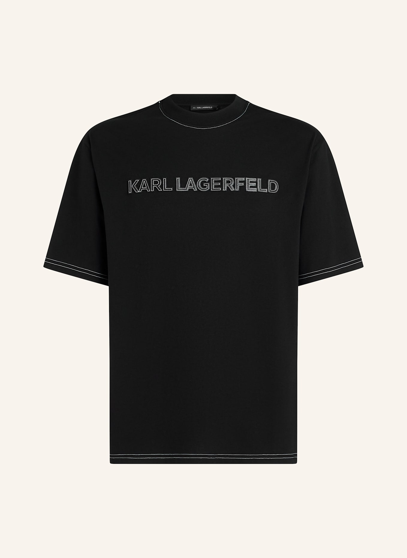 KARL LAGERFELD T-shirt: SCHWARZ