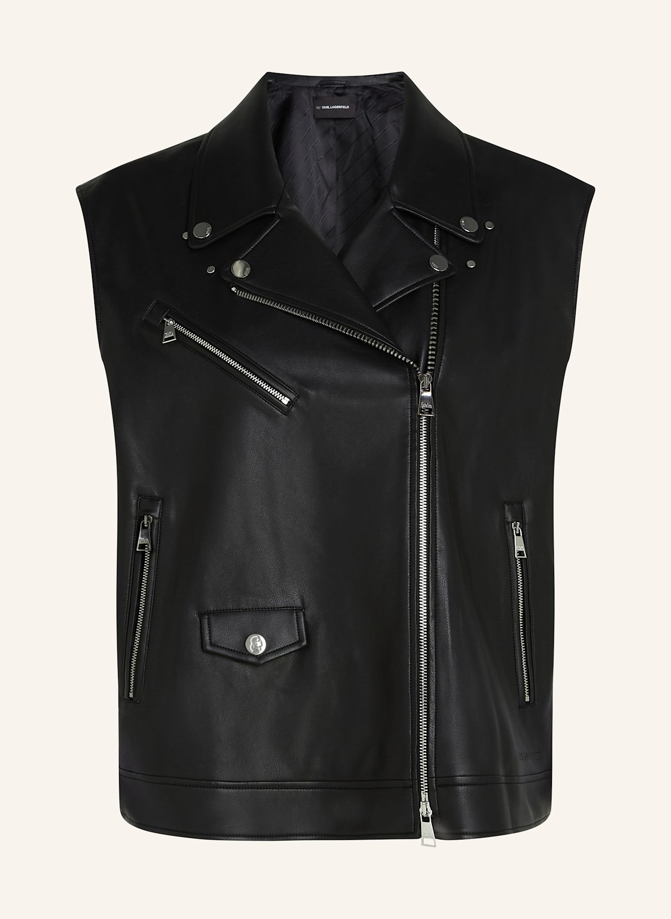 KARL LAGERFELD Weste: SCHWARZ