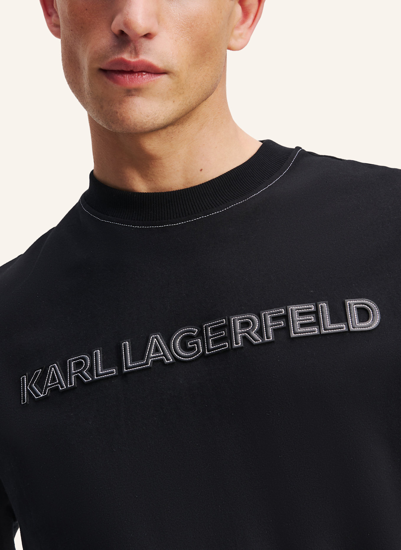 KARL LAGERFELD T-shirt: SCHWARZ