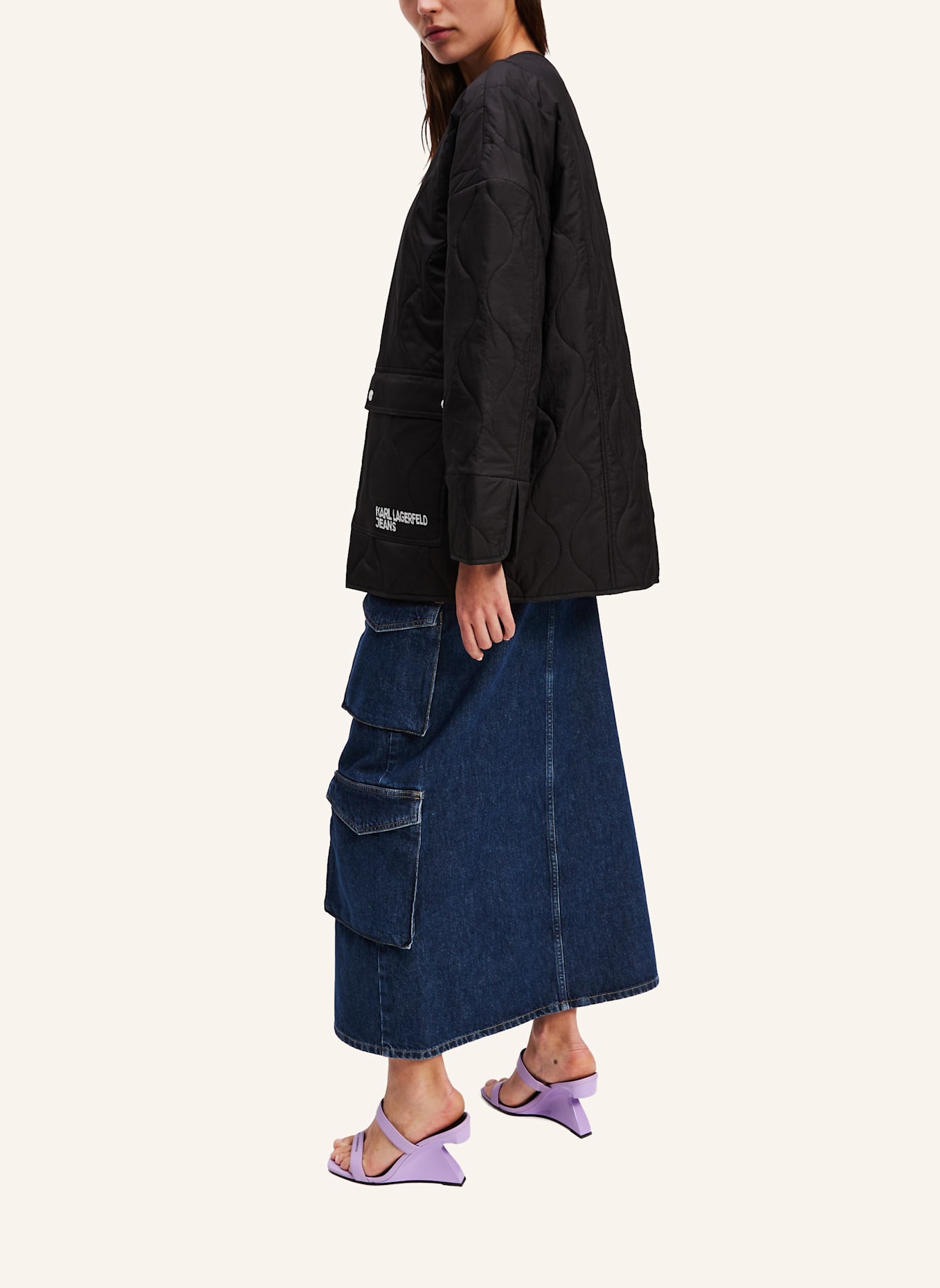 KARL LAGERFELD JEANS Jacke: SCHWARZ