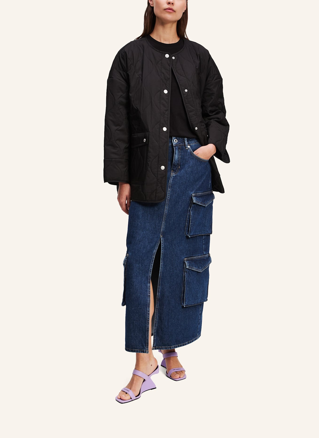 KARL LAGERFELD JEANS Jacke: SCHWARZ