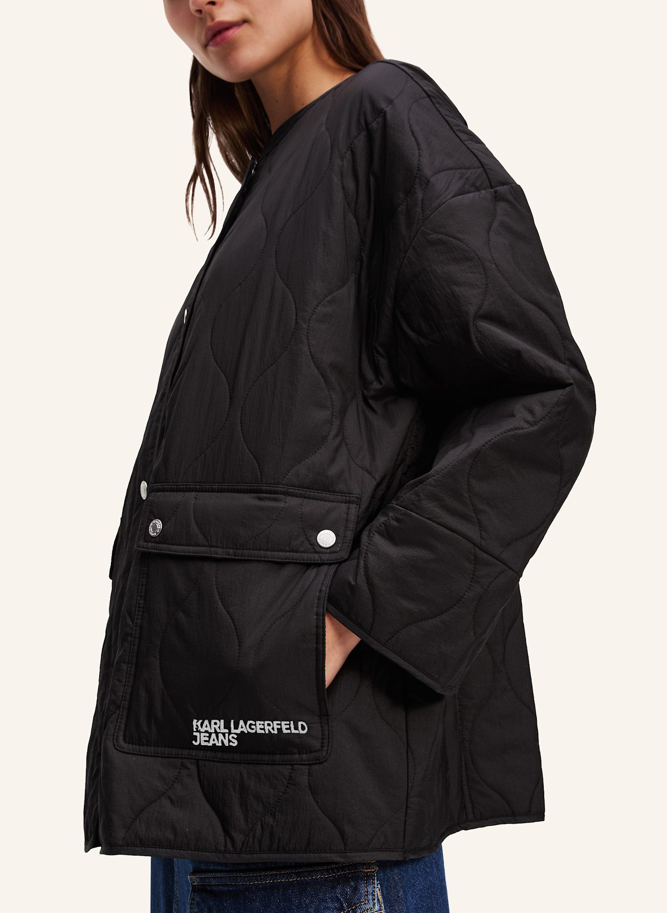 KARL LAGERFELD JEANS Jacke: SCHWARZ