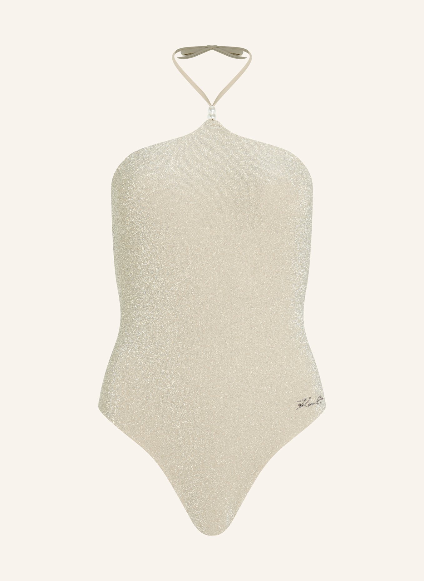 KARL LAGERFELD Badeanzug: BEIGE