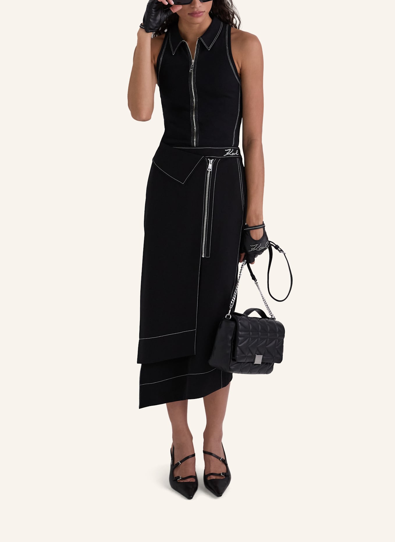 KARL LAGERFELD T-shirt: SCHWARZ