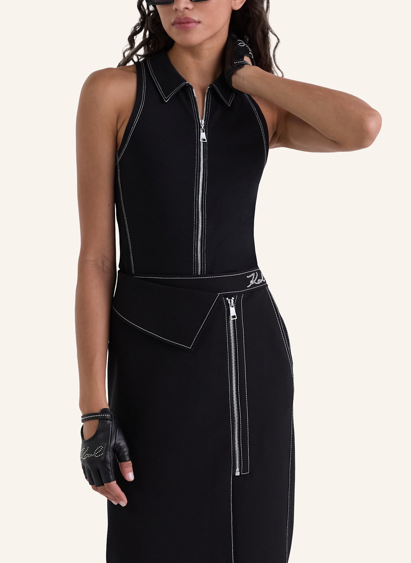 KARL LAGERFELD T-shirt: SCHWARZ