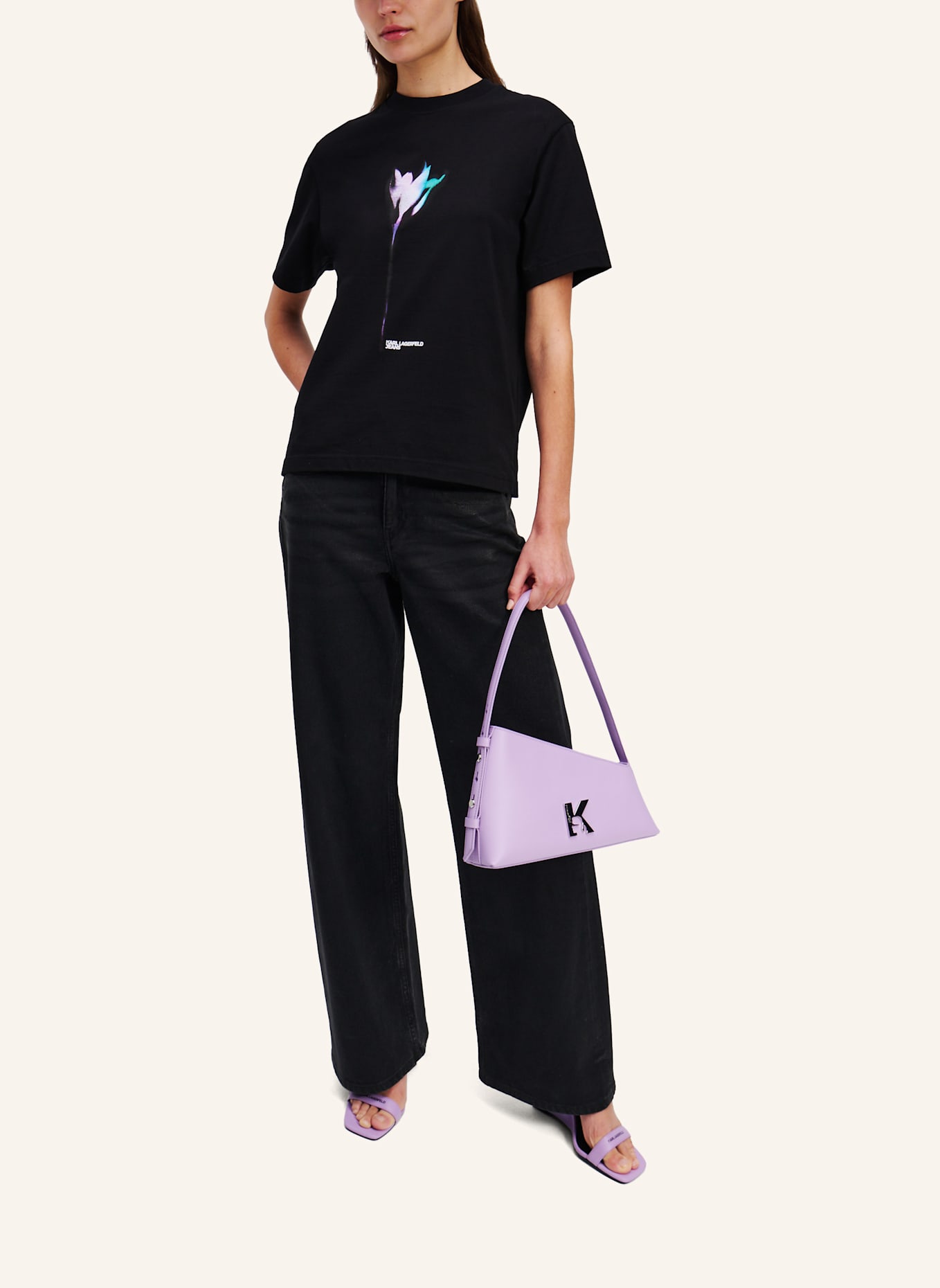 KARL LAGERFELD JEANS T-shirt: SCHWARZ