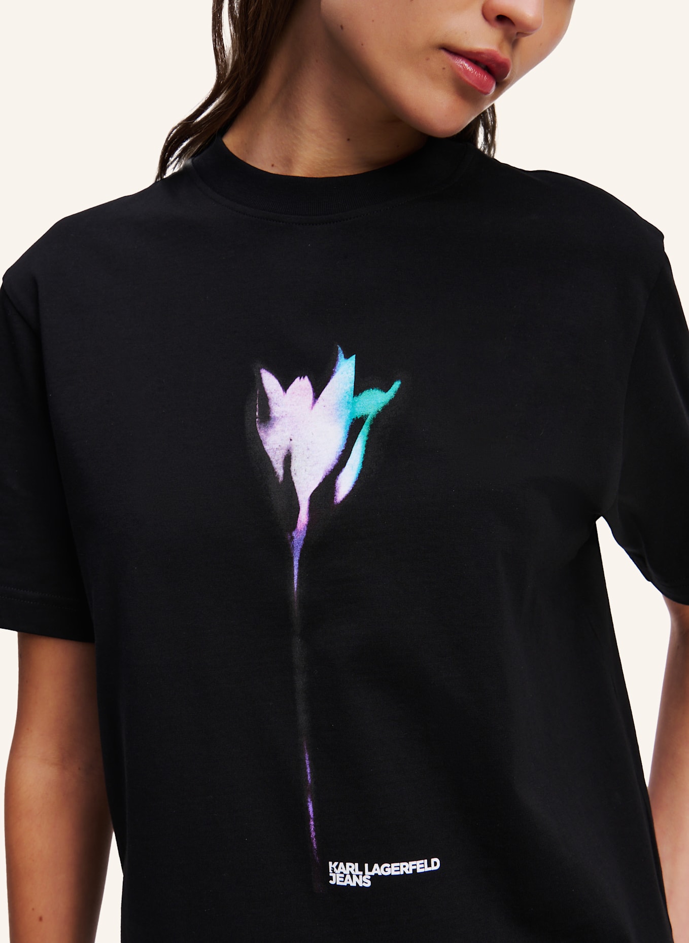 KARL LAGERFELD JEANS T-shirt: SCHWARZ