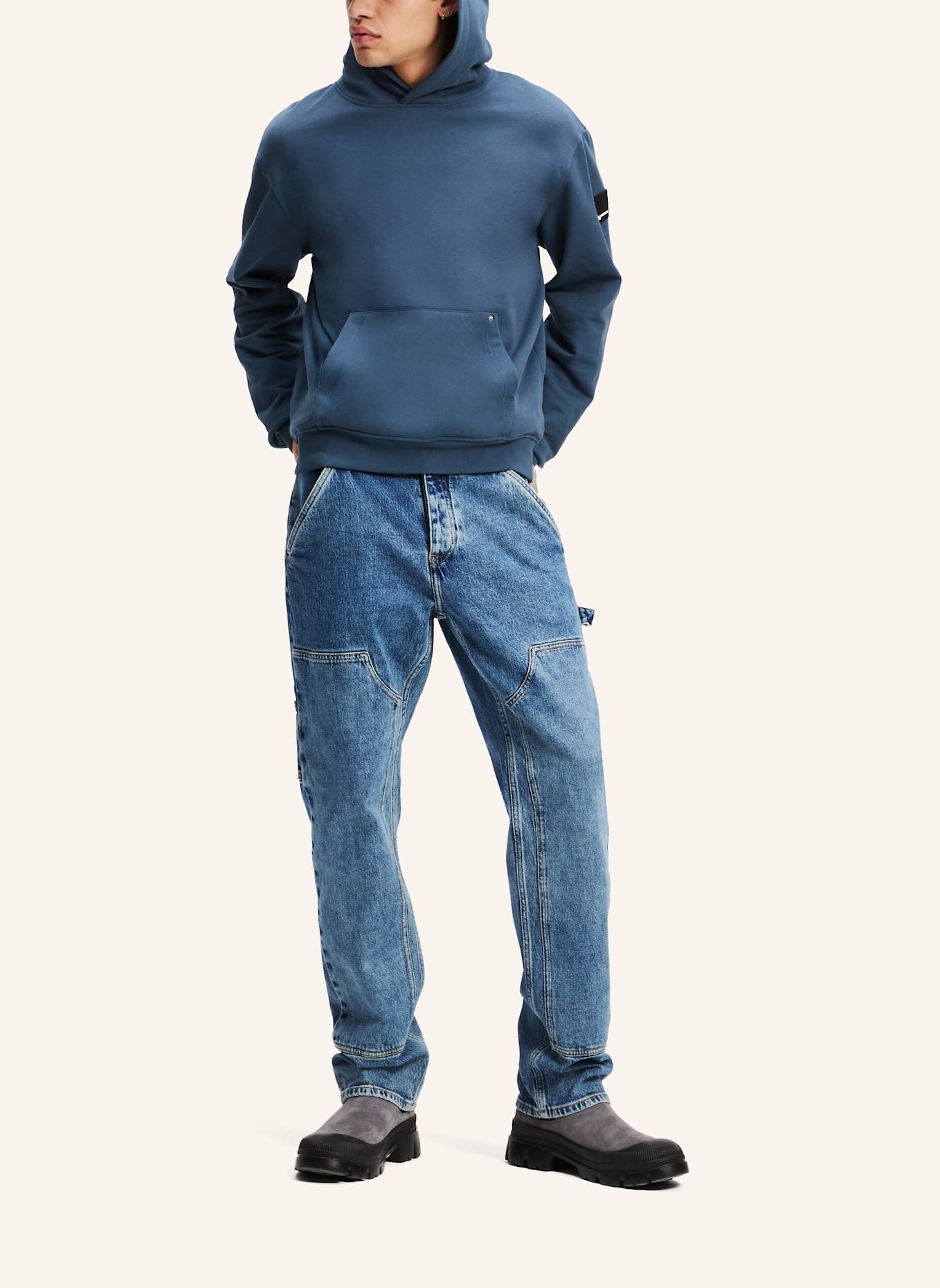 KARL LAGERFELD JEANS Hoodie: DUNKELBLAU