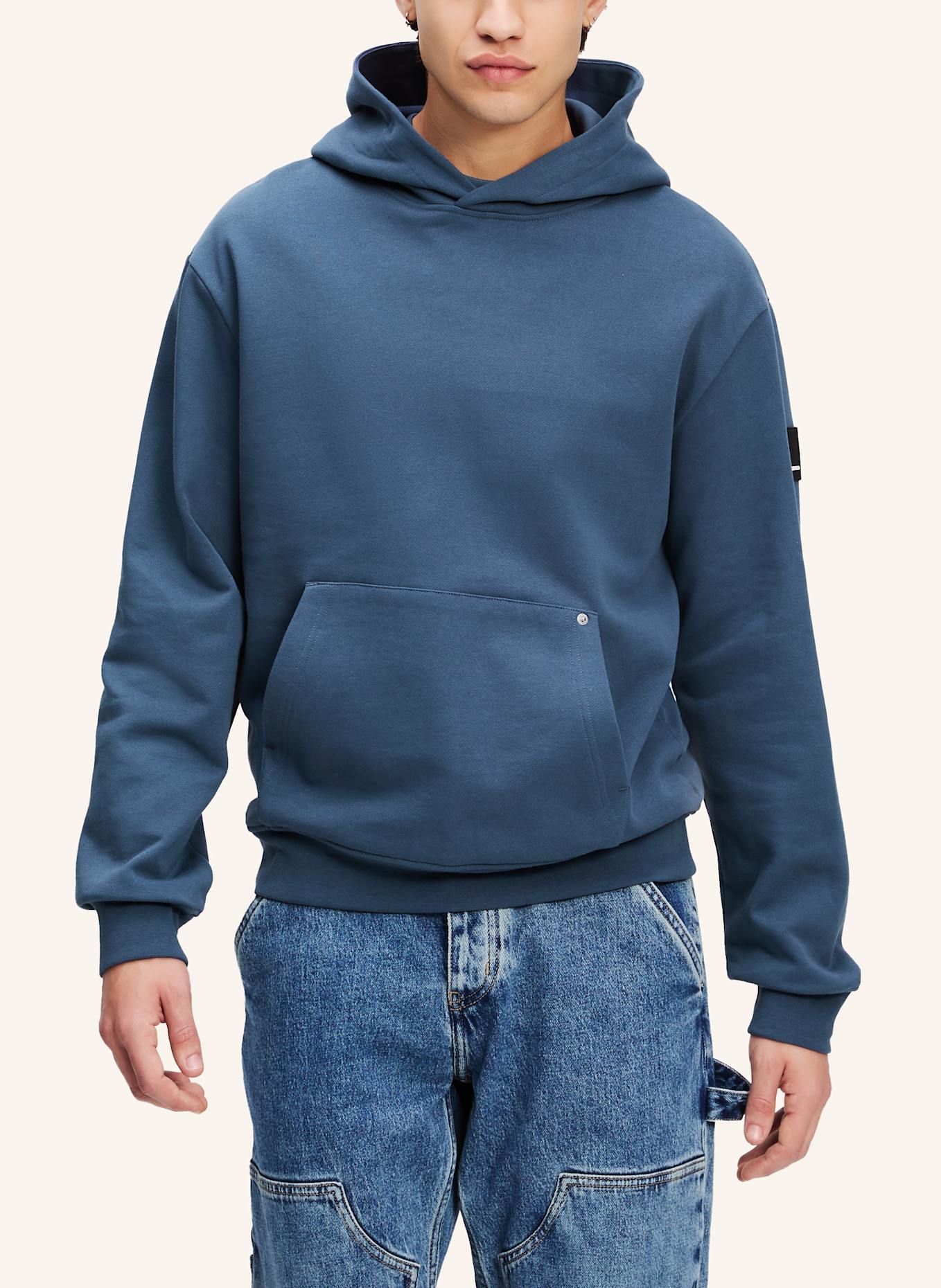 KARL LAGERFELD JEANS Hoodie: DUNKELBLAU