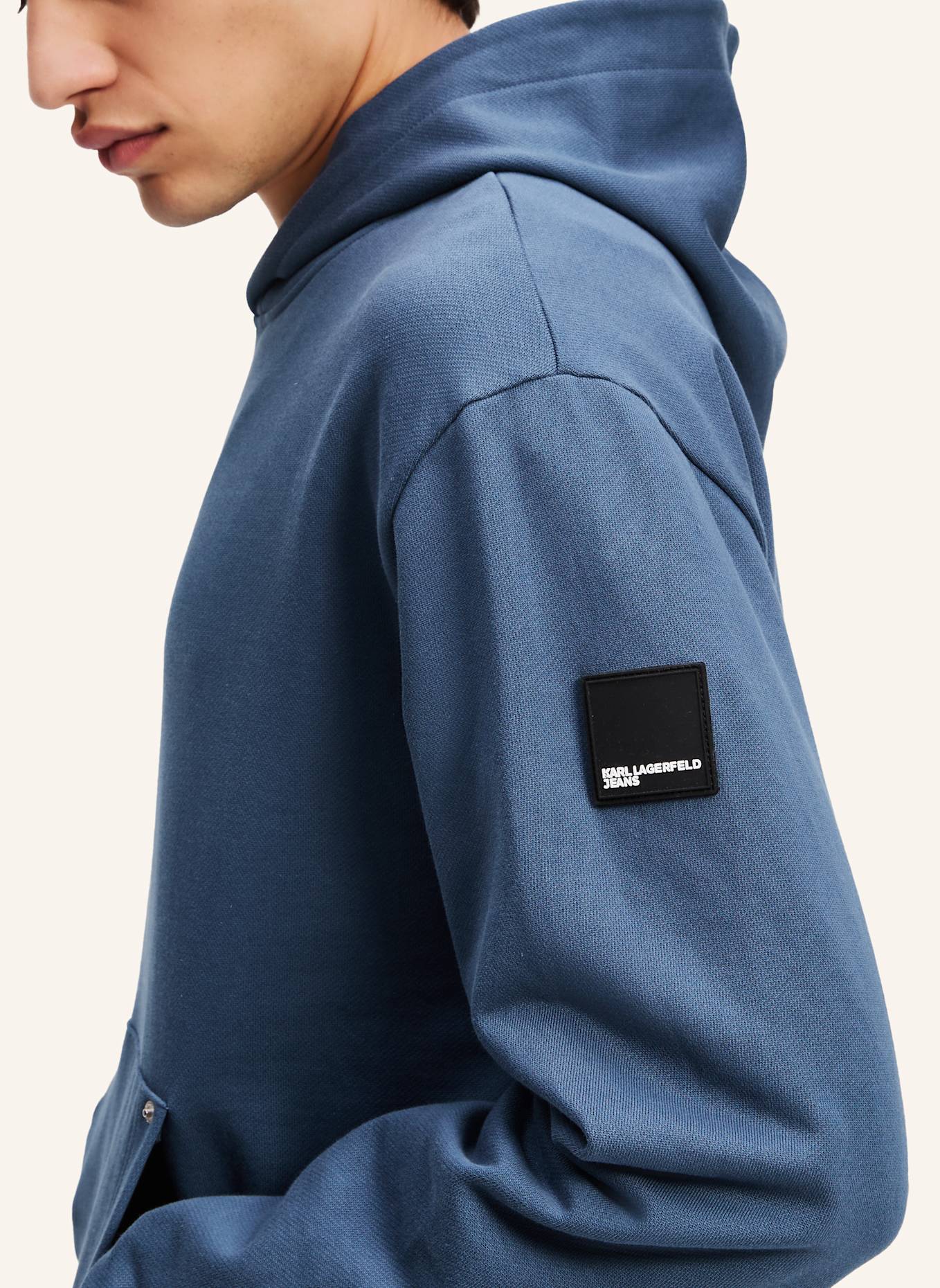 KARL LAGERFELD JEANS Hoodie: DUNKELBLAU
