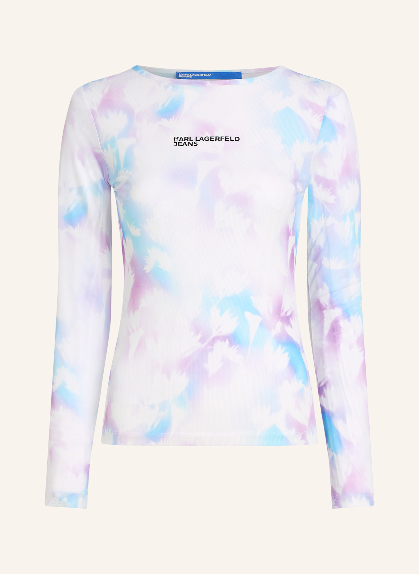 KARL LAGERFELD JEANS Top: WEISS/ LILA/ BLAU