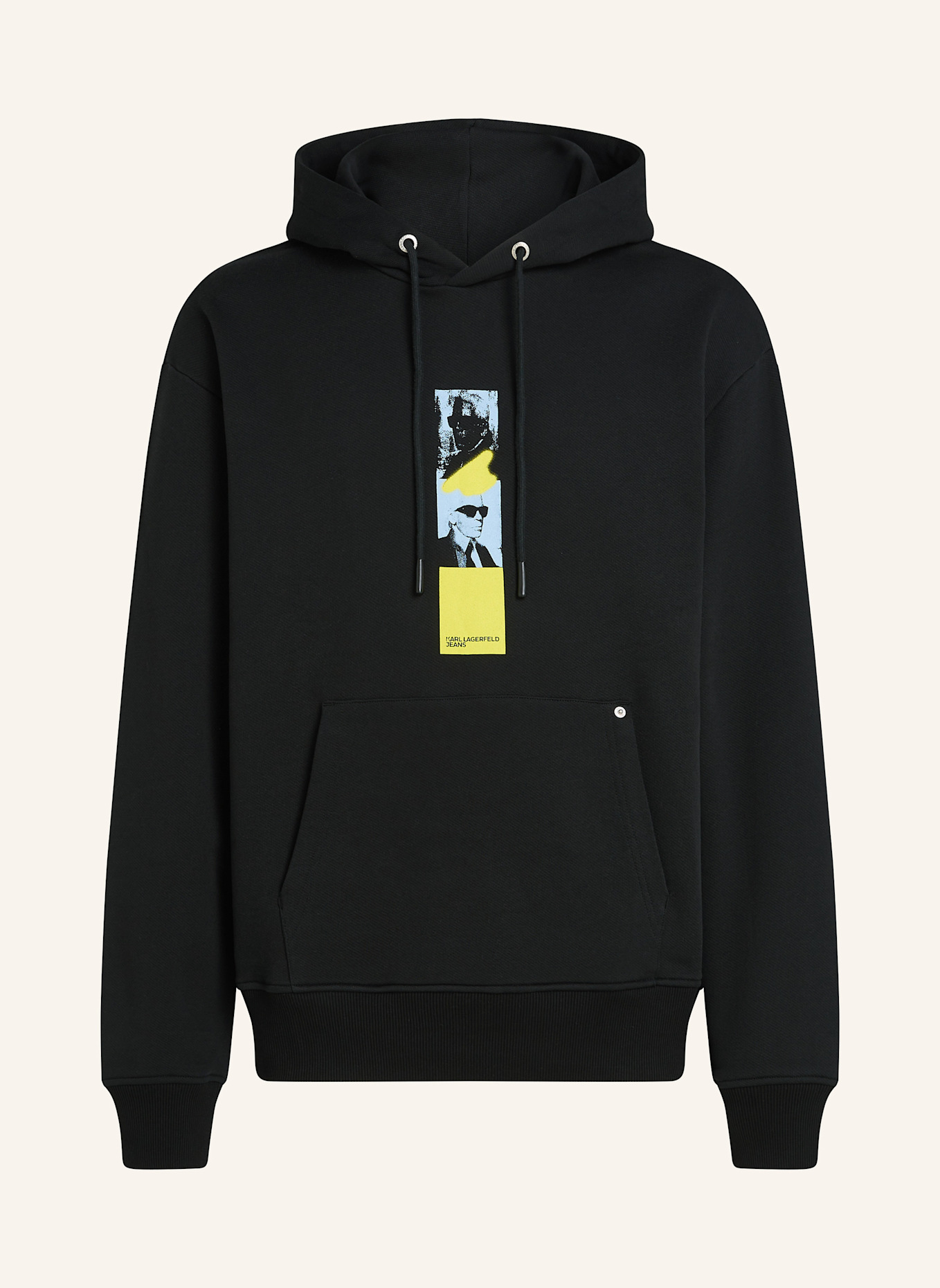 KARL LAGERFELD JEANS Hoodie: SCHWARZ