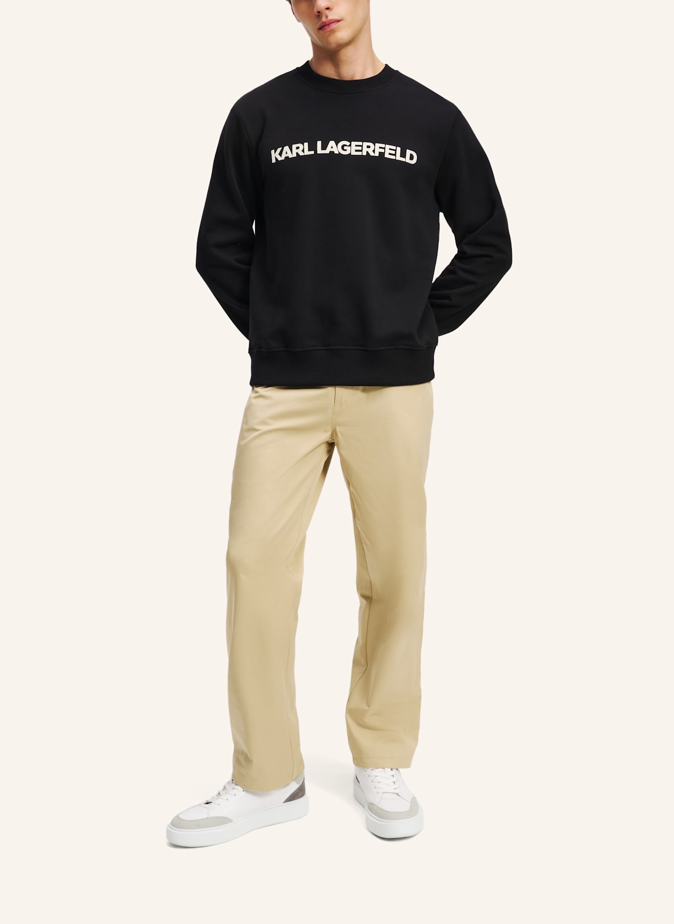 KARL LAGERFELD Sweatshirt: SCHWARZ