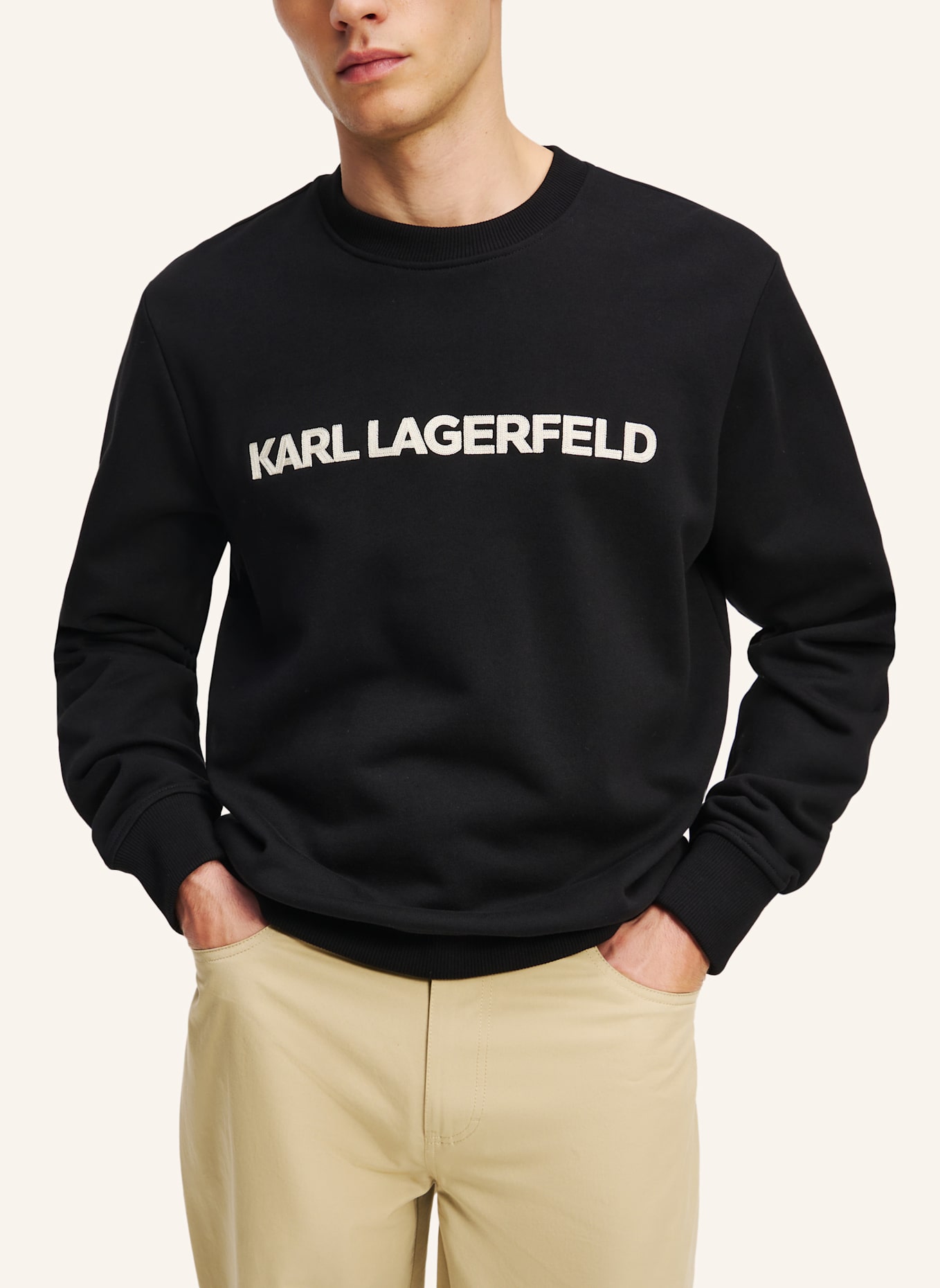 KARL LAGERFELD Sweatshirt: SCHWARZ