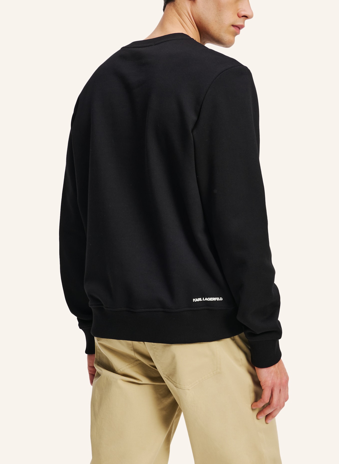 KARL LAGERFELD Sweatshirt: SCHWARZ