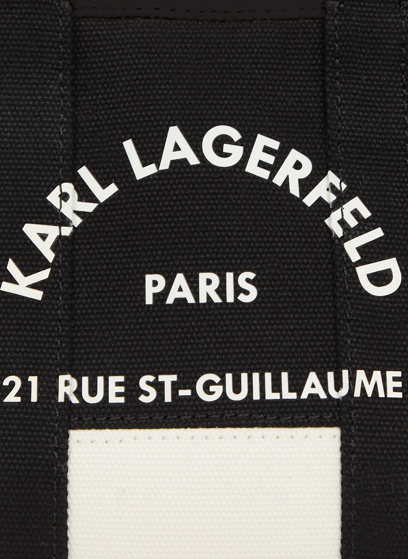 KARL LAGERFELD Shopper: BEIGE/ SCHWARZ