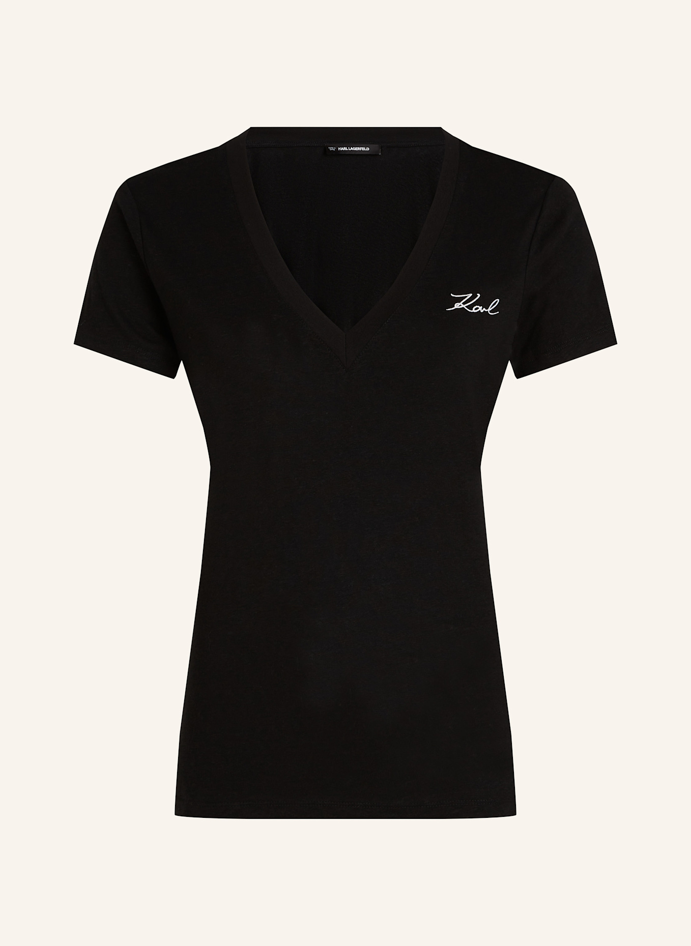 KARL LAGERFELD T-shirt: SCHWARZ