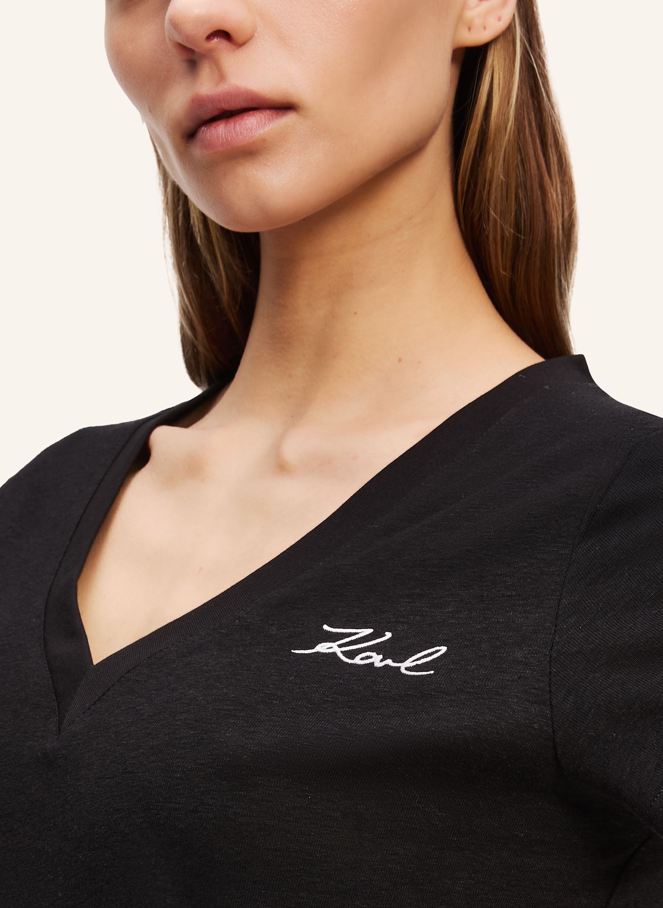 KARL LAGERFELD T-shirt: SCHWARZ