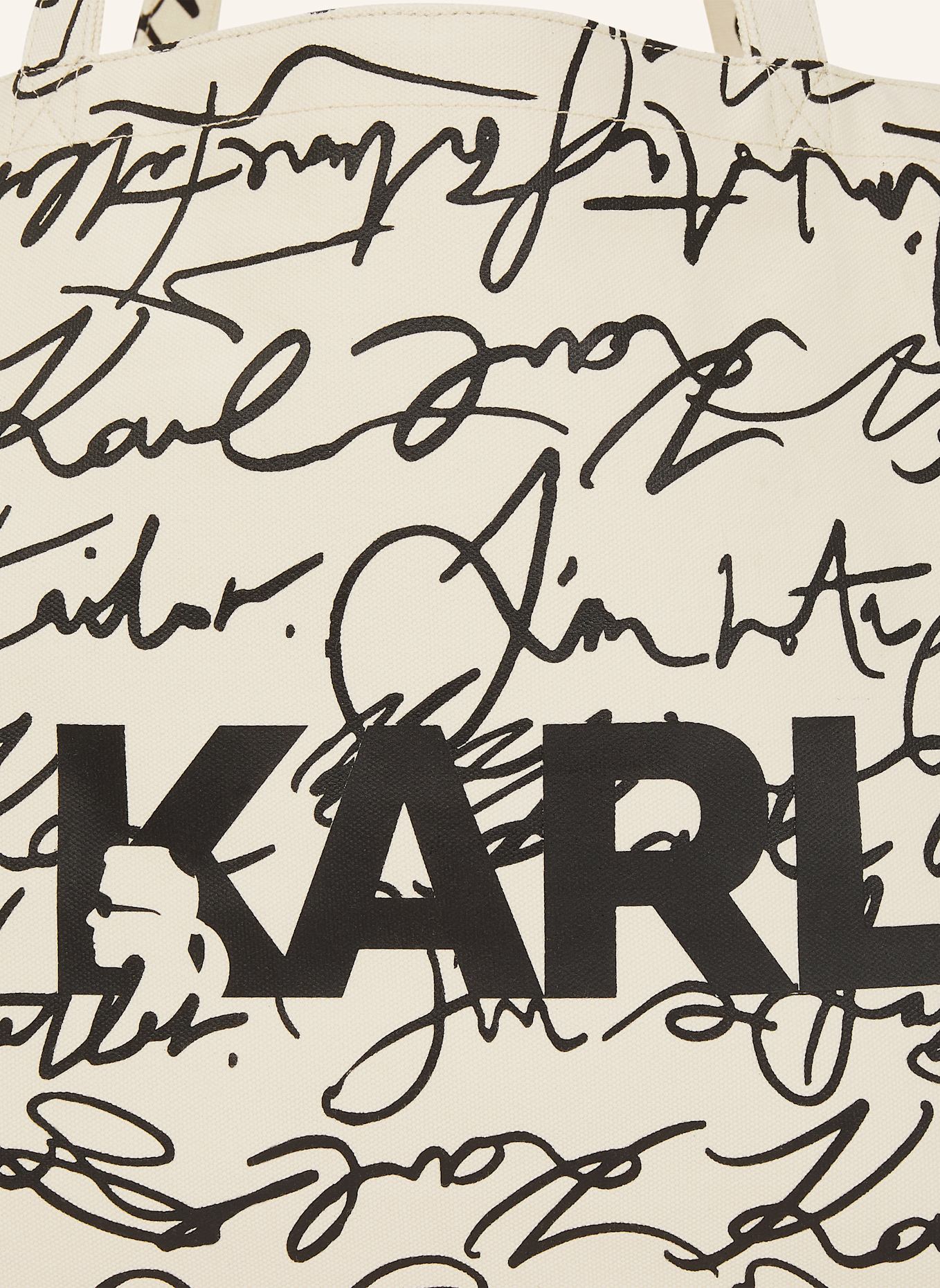 KARL LAGERFELD Shopper: SCHWARZ/ BEIGE