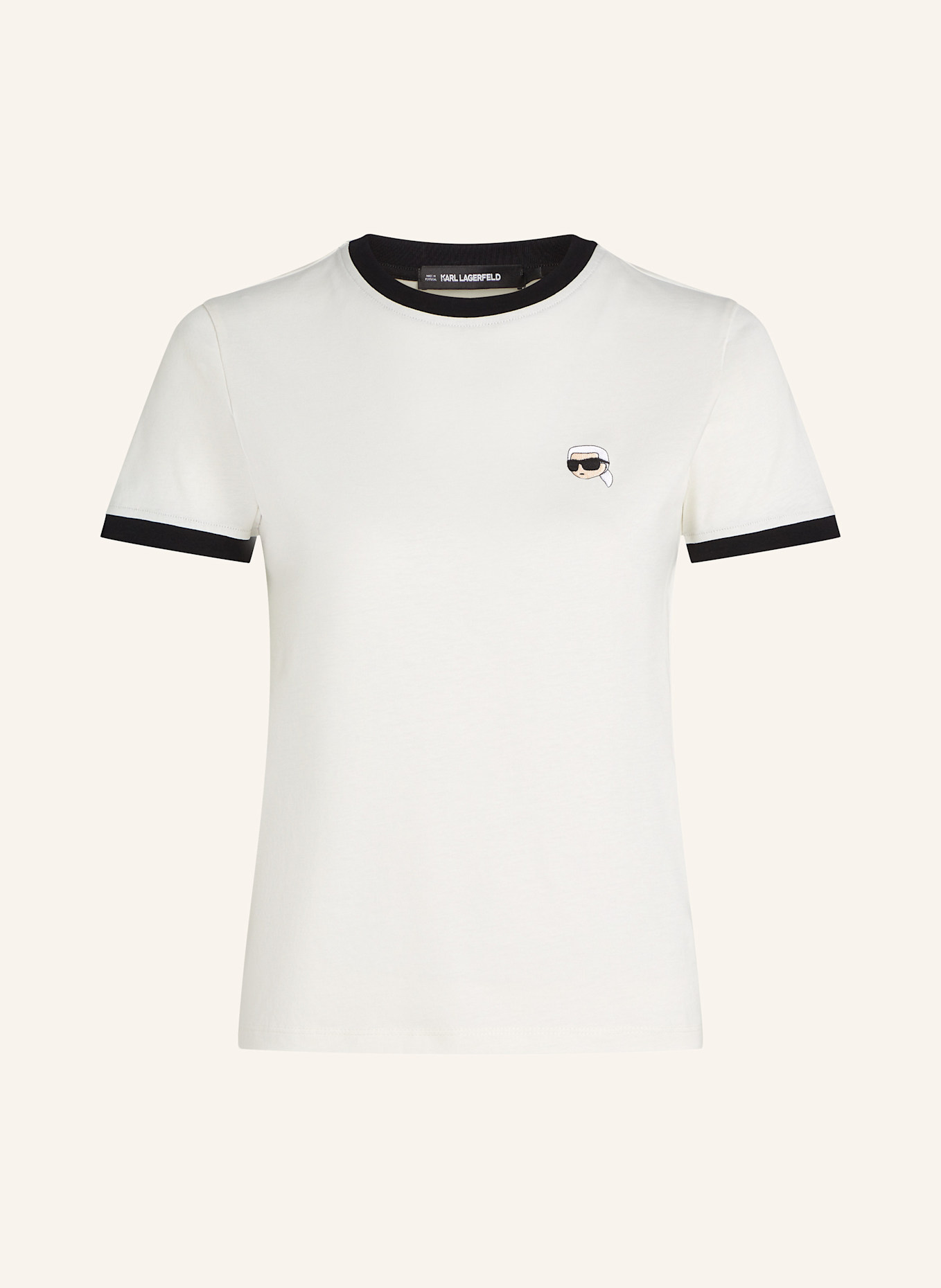 KARL LAGERFELD T-shirt: BEIGE