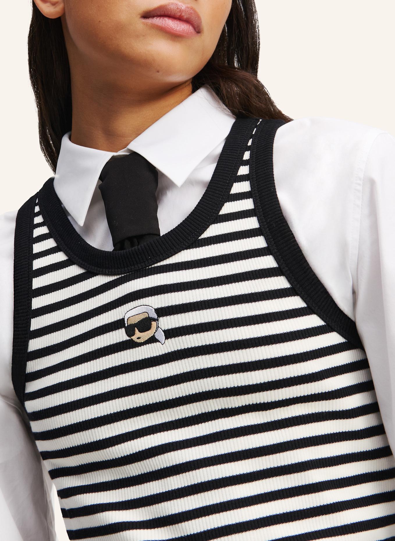 KARL LAGERFELD Unterhemd: BEIGE/ SCHWARZ