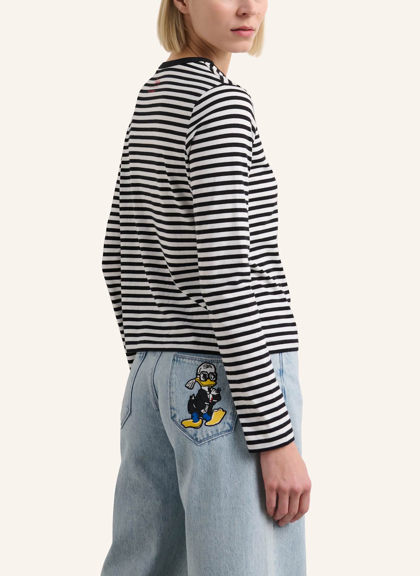 KARL LAGERFELD DISNEY X KL T-shirt: WEISS/ SCHWARZ