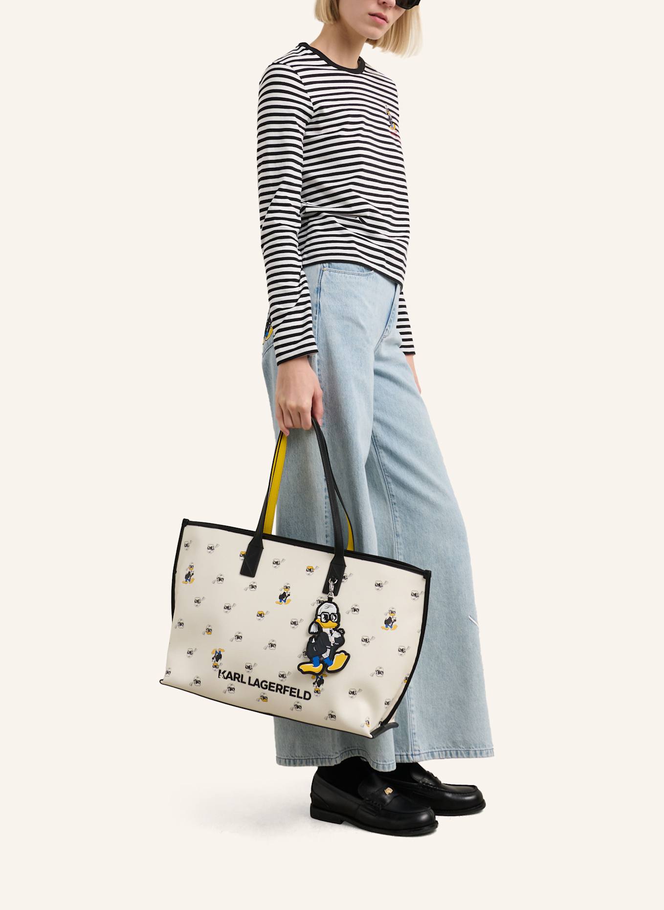KARL LAGERFELD DISNEY X KL T-shirt: WEISS/ SCHWARZ