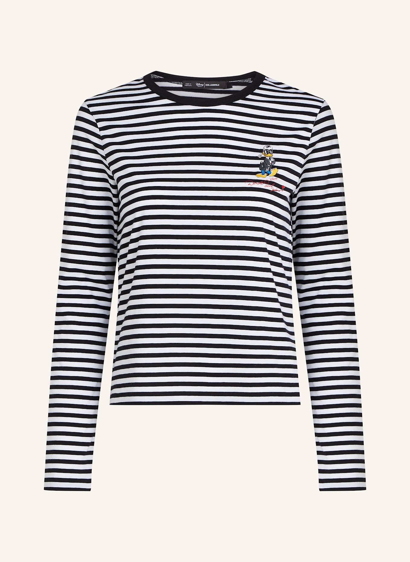 KARL LAGERFELD DISNEY X KL T-shirt: WEISS/ SCHWARZ