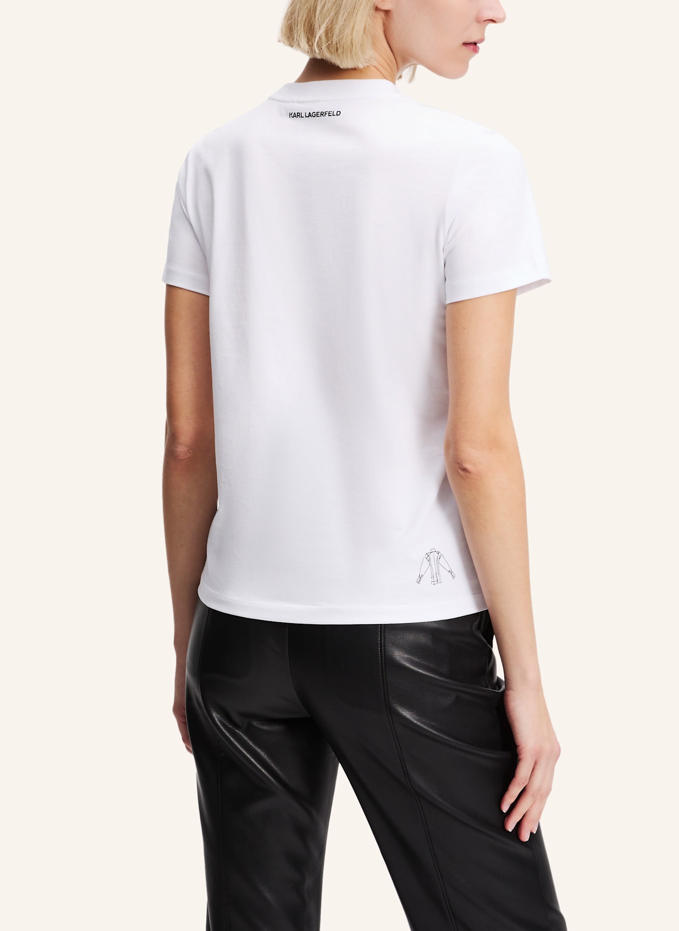 KARL LAGERFELD T-shirt: WEISS