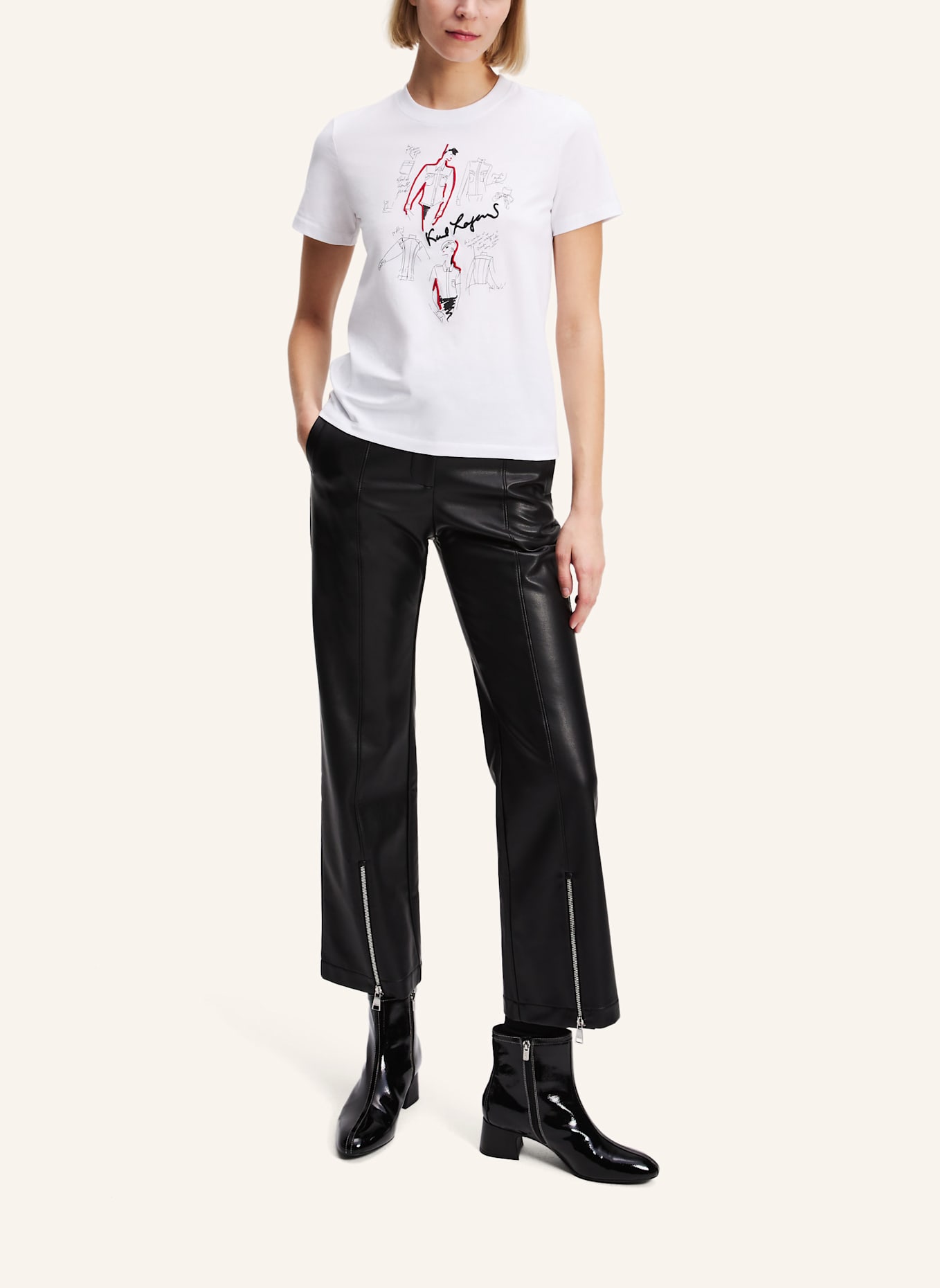 KARL LAGERFELD T-shirt: WEISS