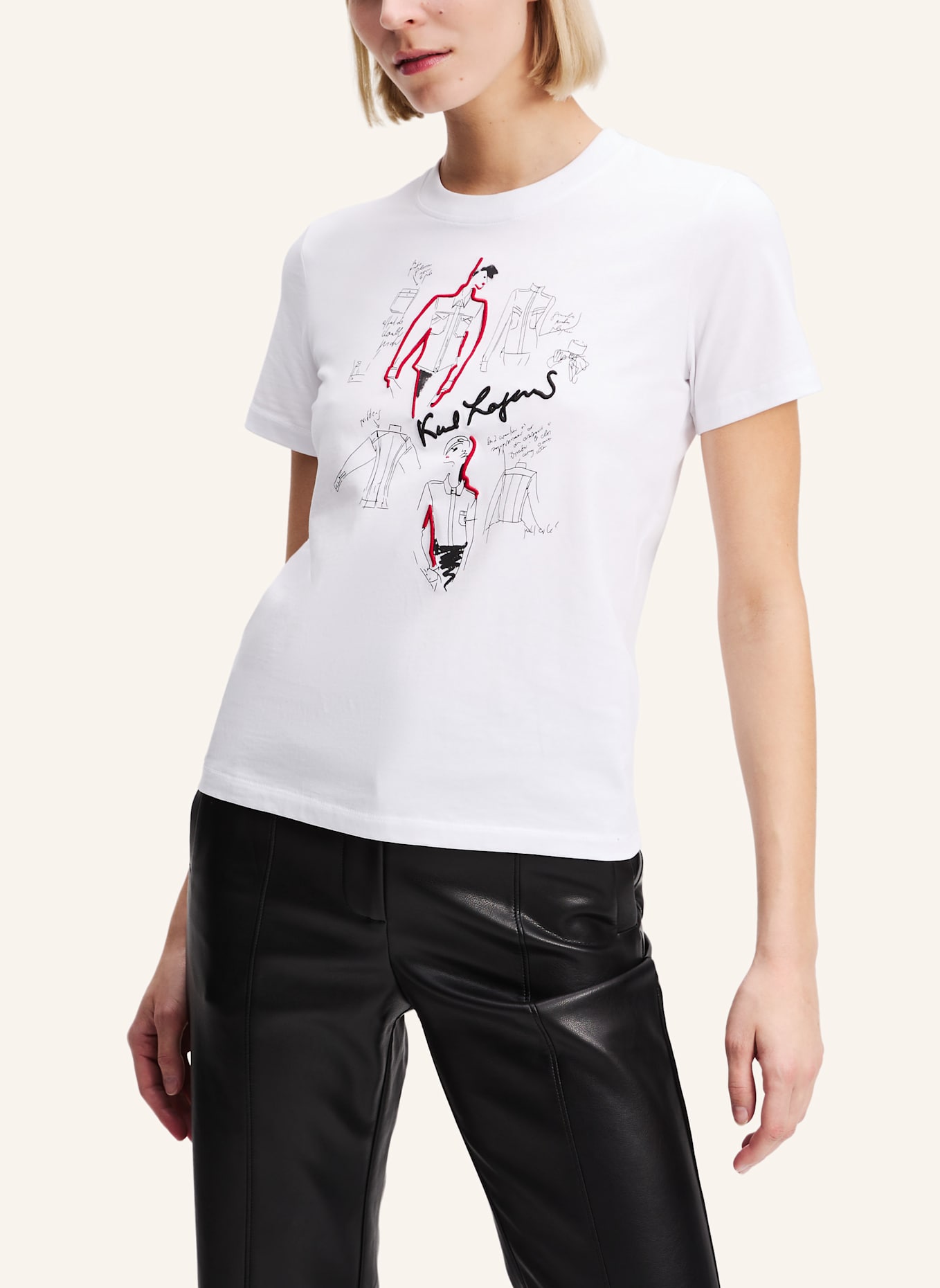 KARL LAGERFELD T-shirt: WEISS