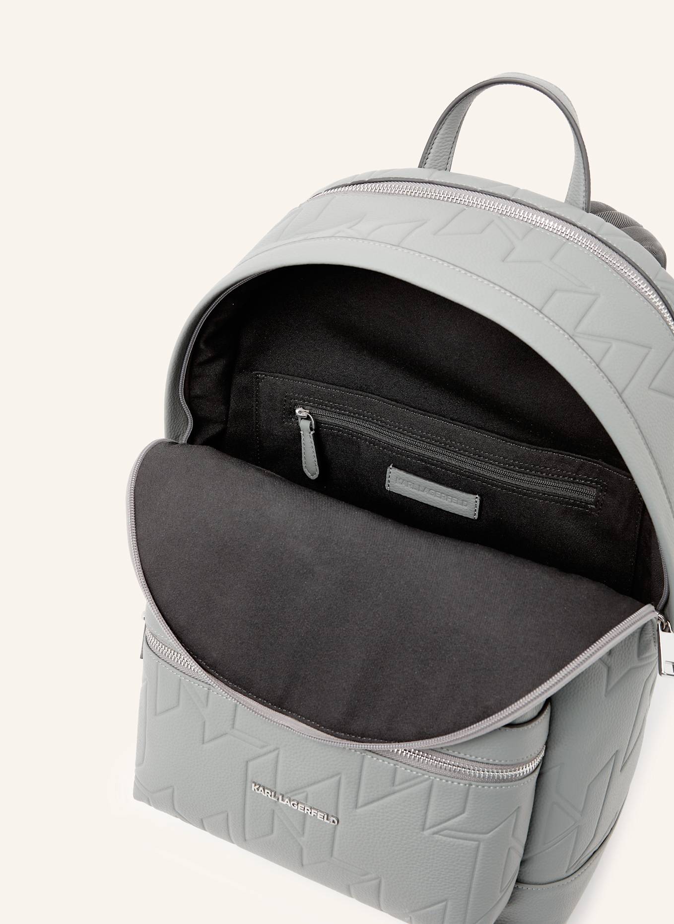 KARL LAGERFELD Rucksack: GRAU