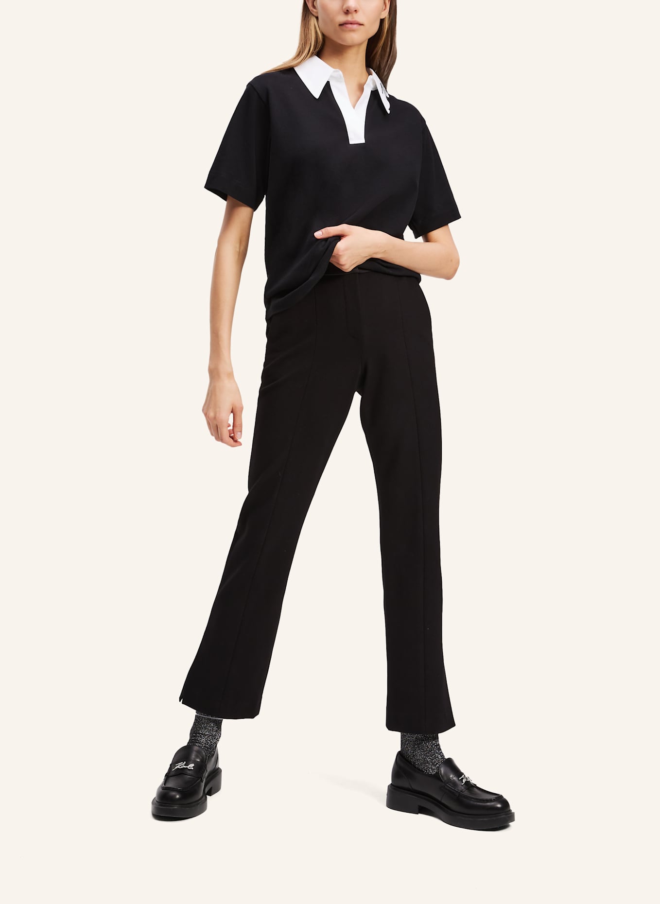 KARL LAGERFELD T-shirt: SCHWARZ