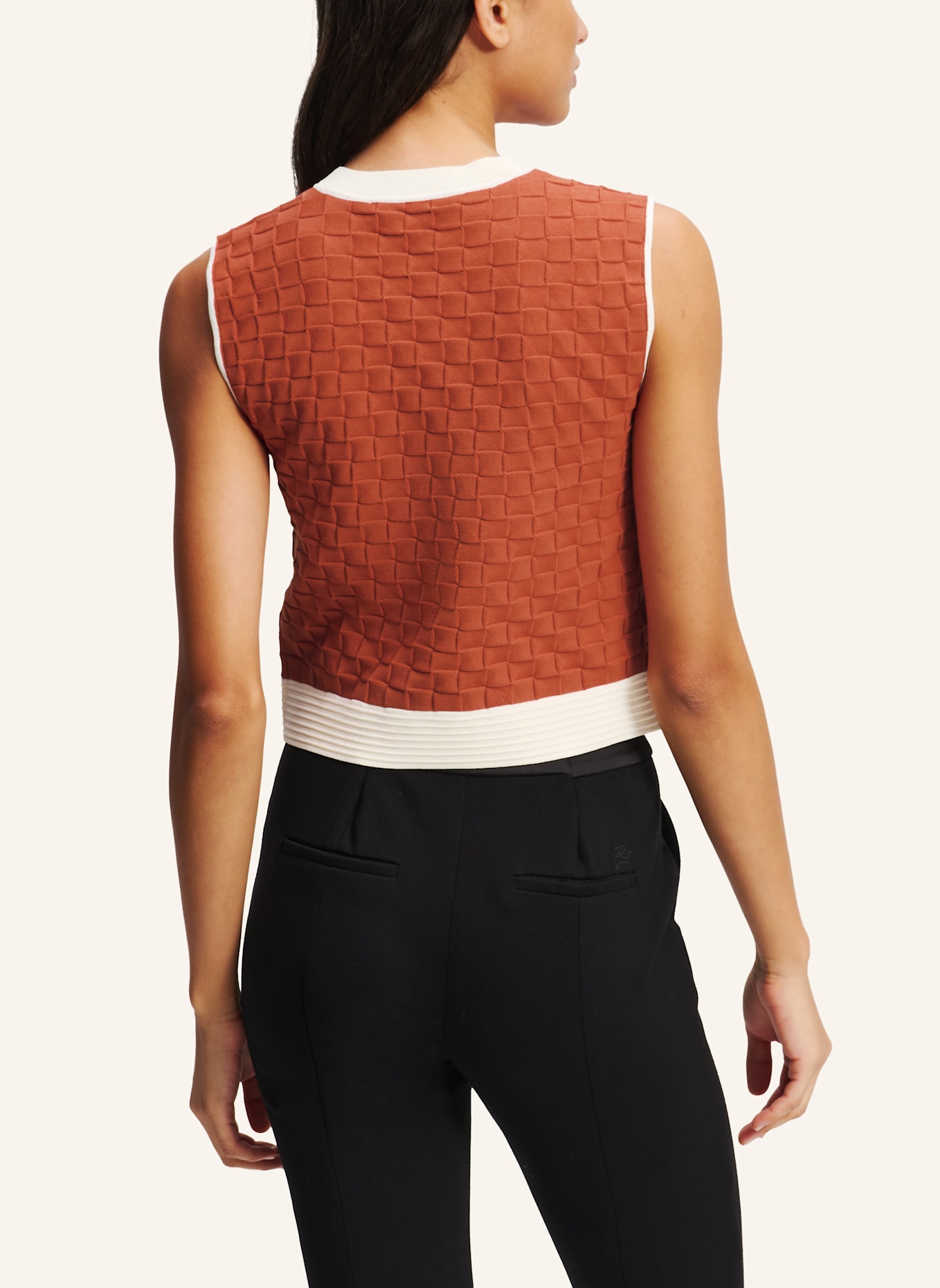 KARL LAGERFELD Top: ORANGE