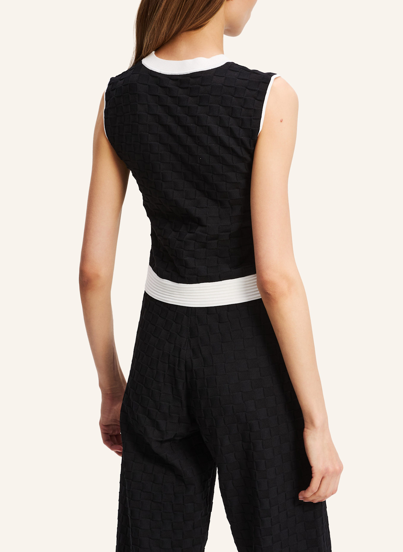 KARL LAGERFELD Top: SCHWARZ