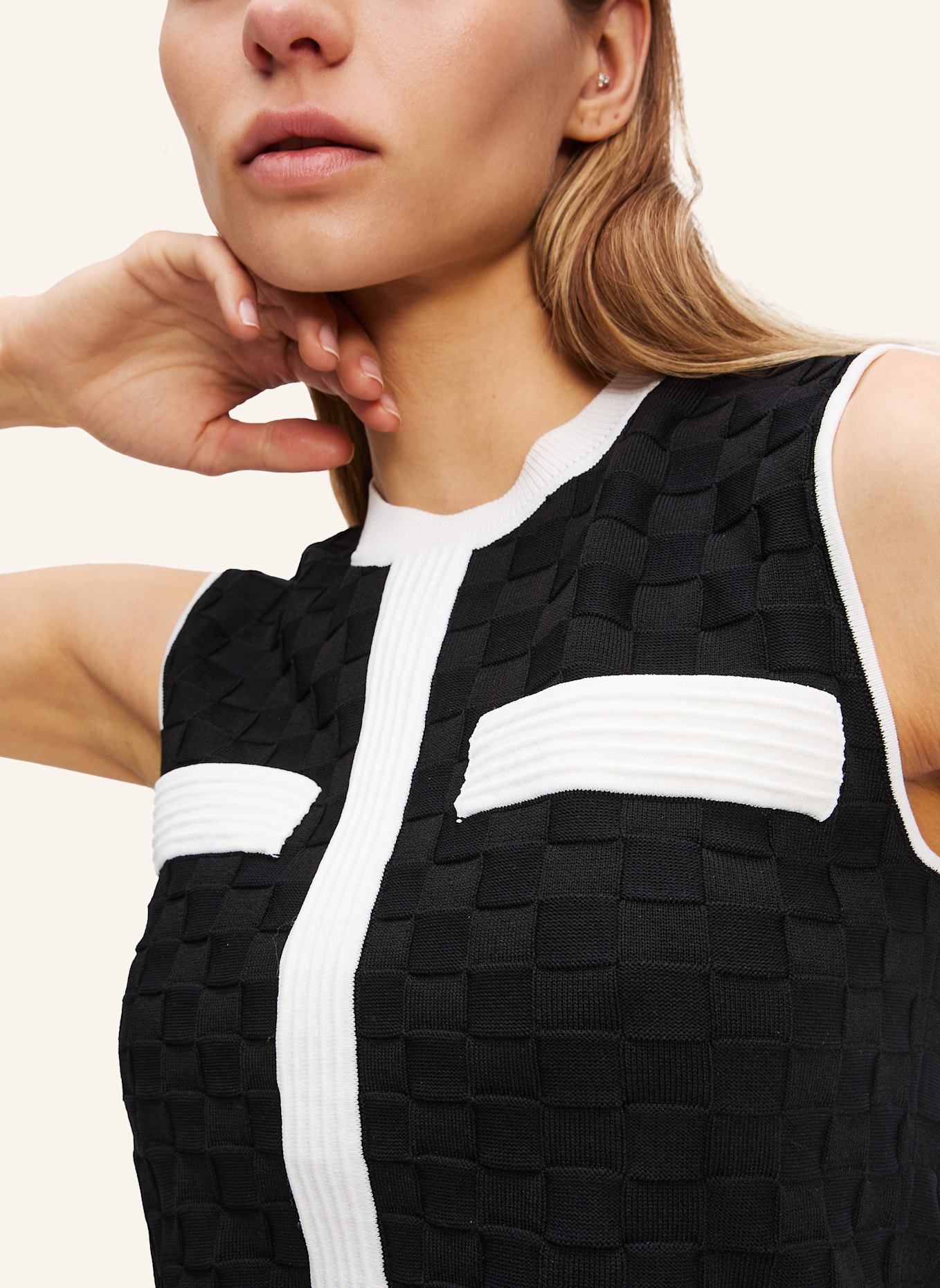 KARL LAGERFELD Top: SCHWARZ