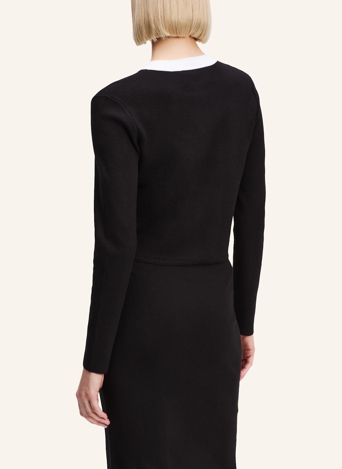 KARL LAGERFELD Top: WEISS/ SCHWARZ