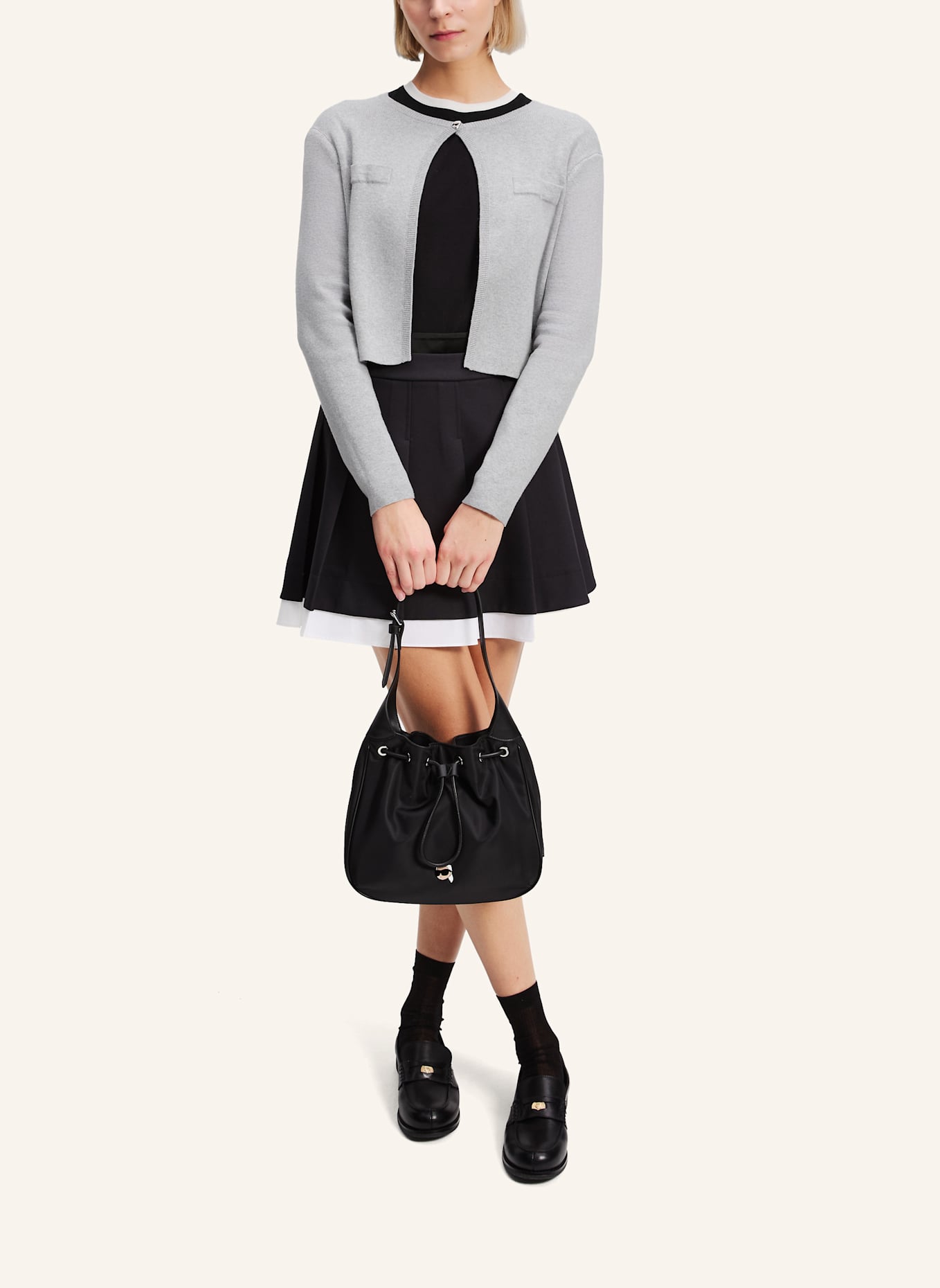 KARL LAGERFELD Top: GRAU