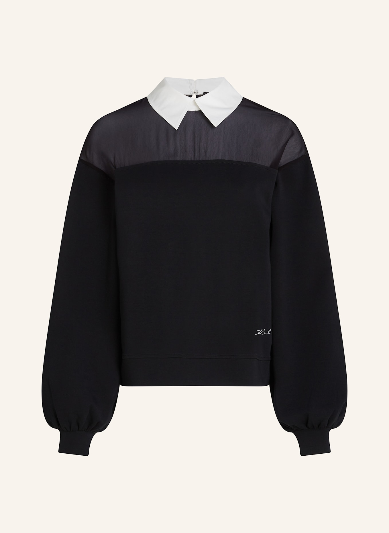 KARL LAGERFELD Sweatshirt: SCHWARZ