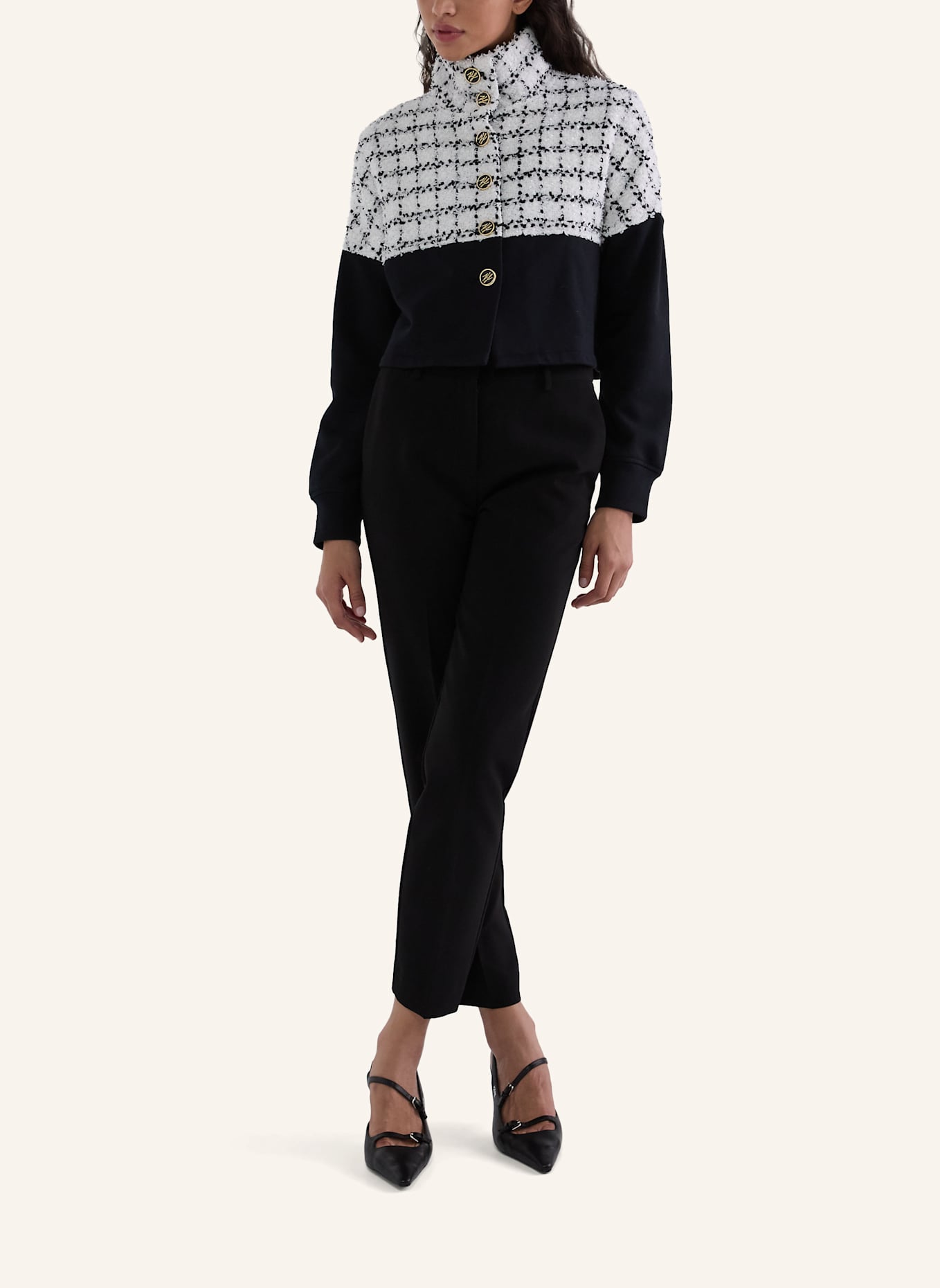 KARL LAGERFELD Sweatshirt: SCHWARZ