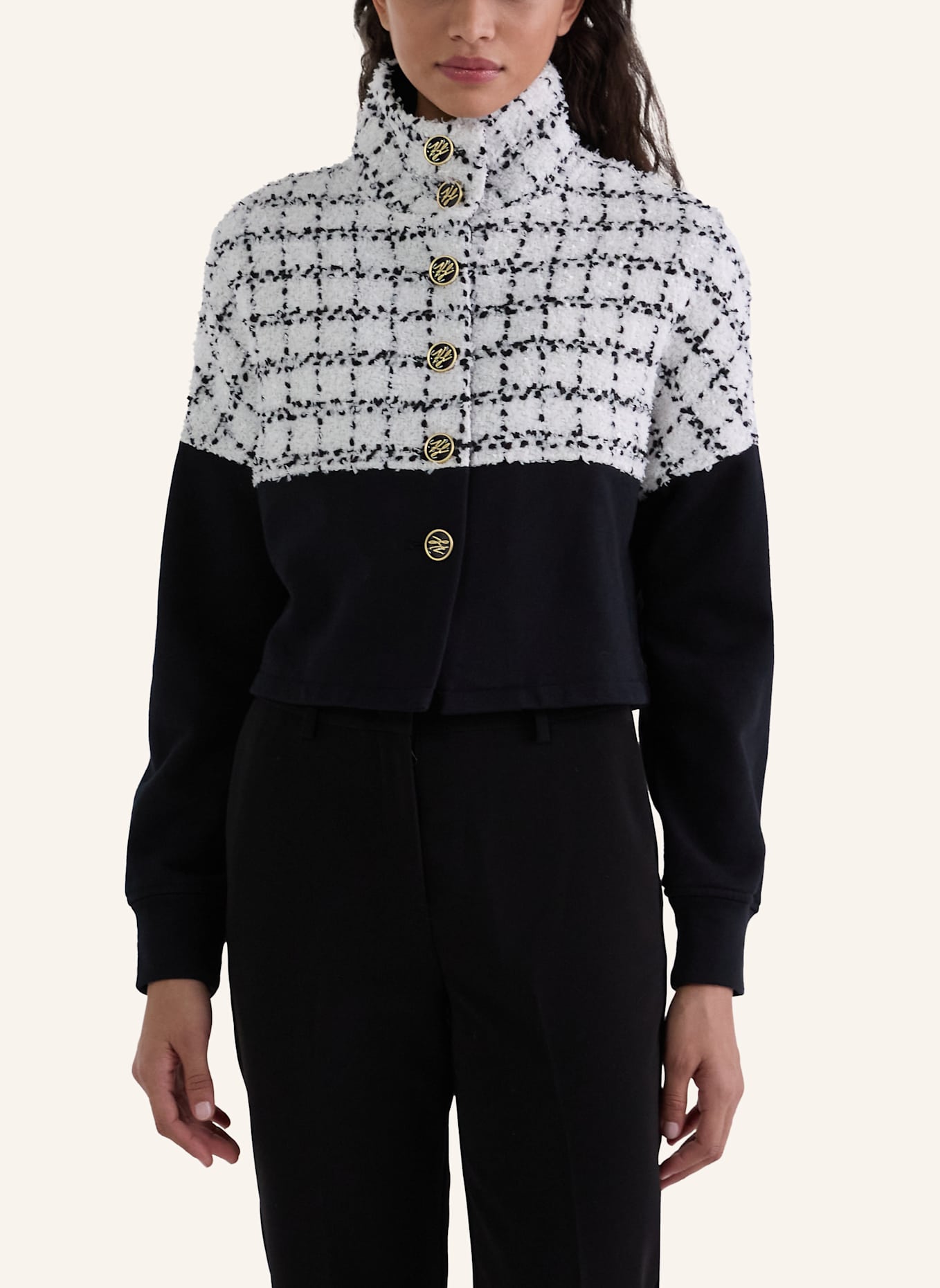 KARL LAGERFELD Sweatshirt: SCHWARZ