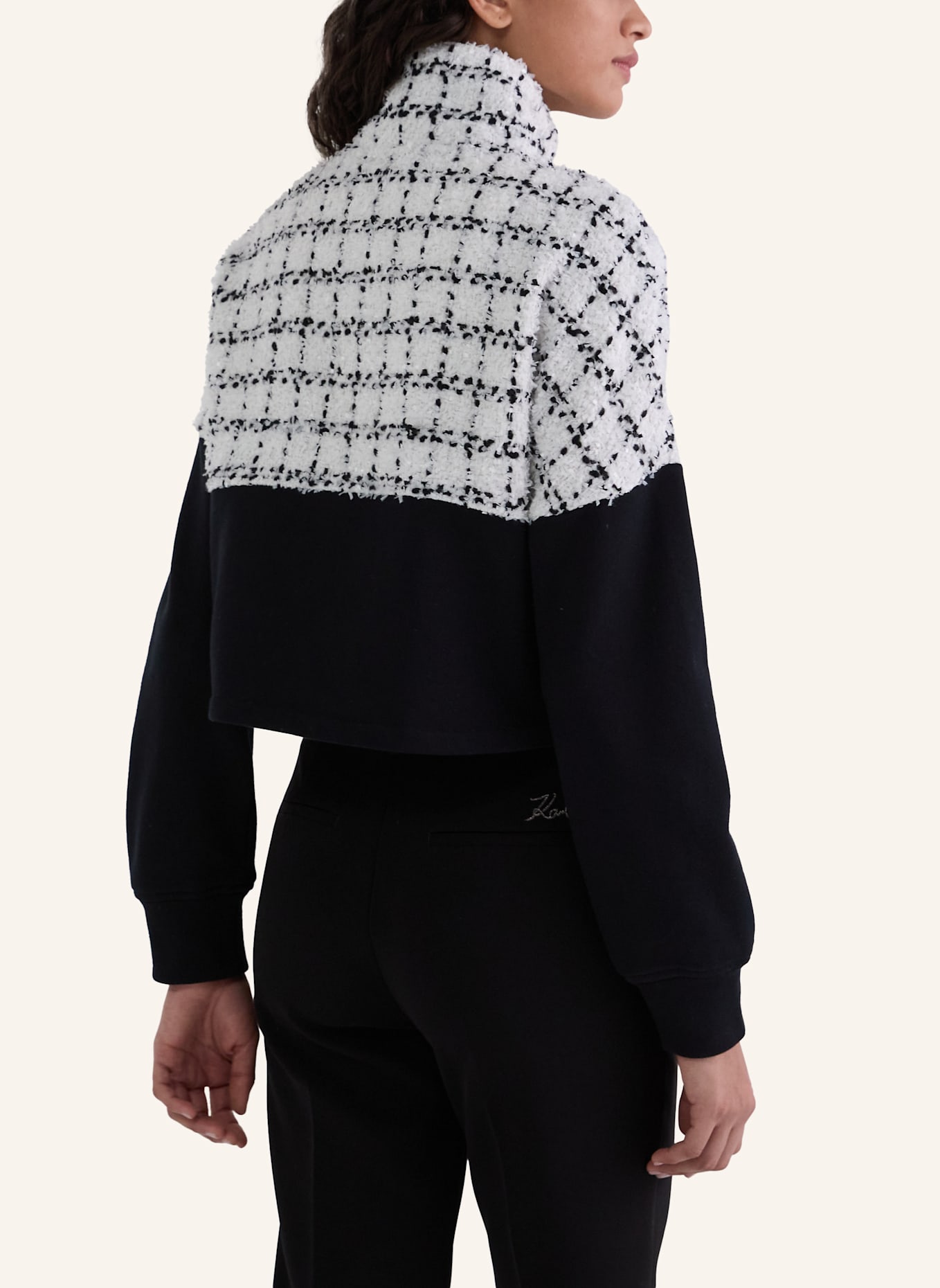 KARL LAGERFELD Sweatshirt: SCHWARZ