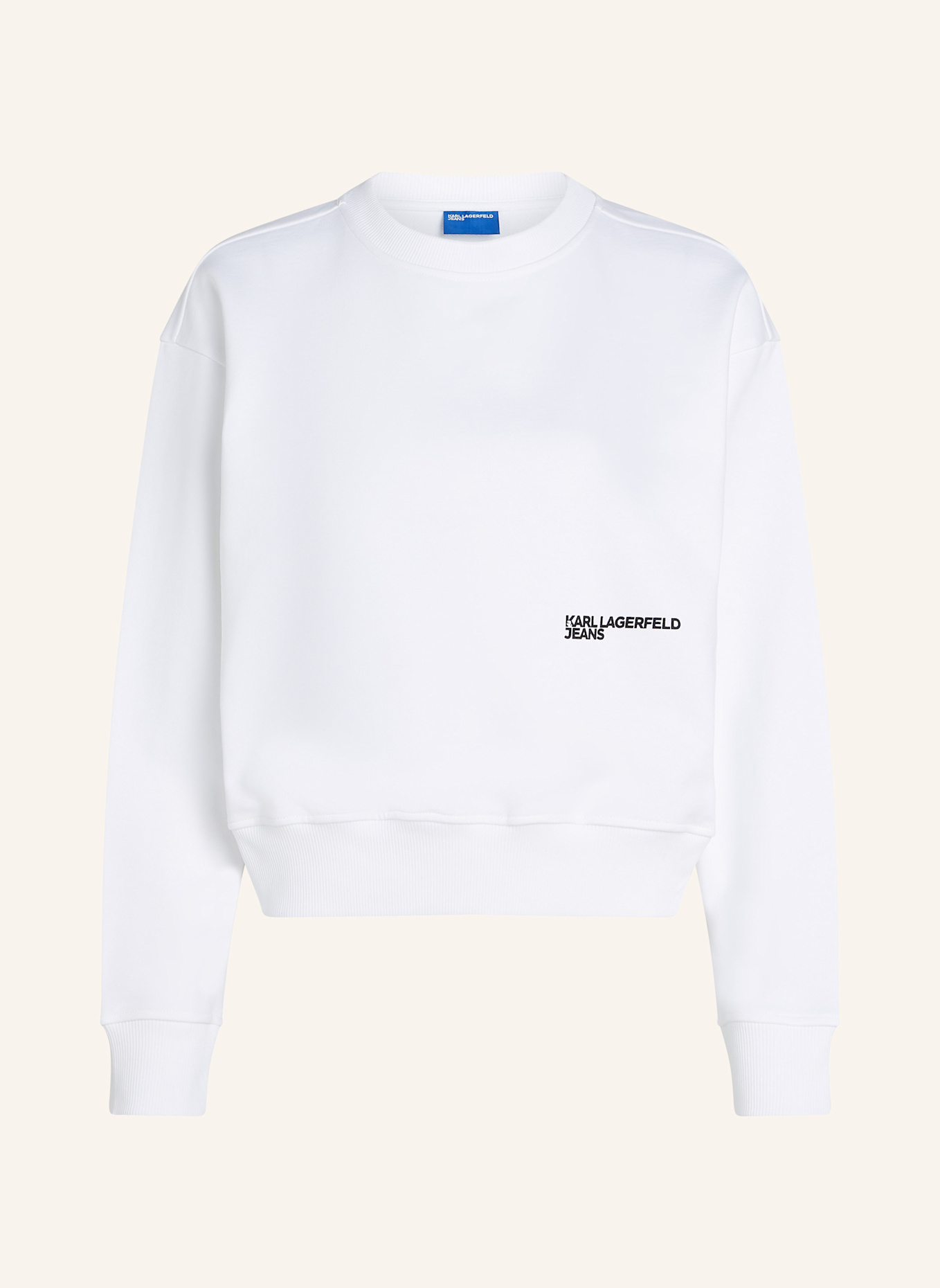 KARL LAGERFELD JEANS Sweatshirt: WEISS