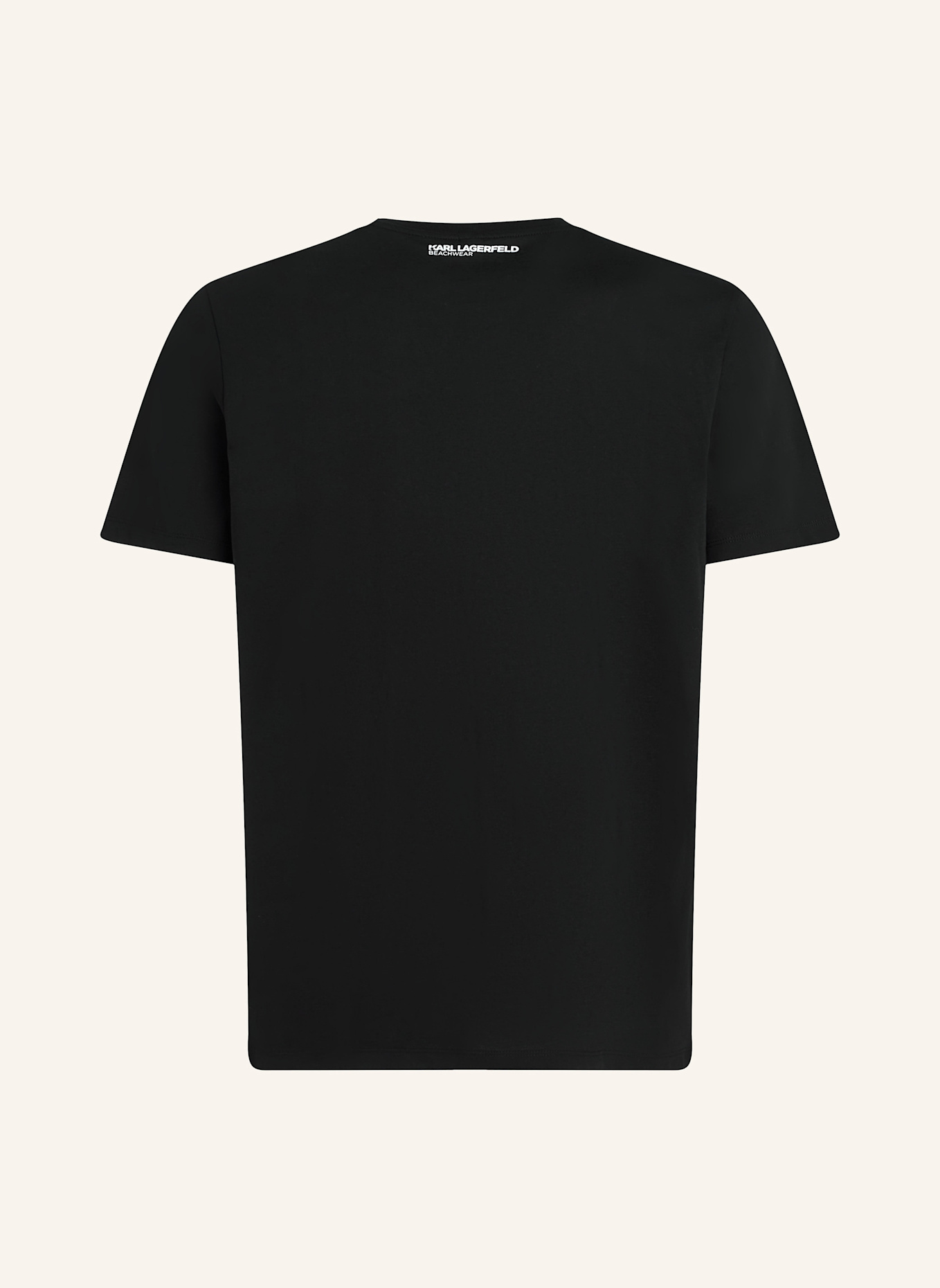 KARL LAGERFELD Strandbekleidung Top: SCHWARZ