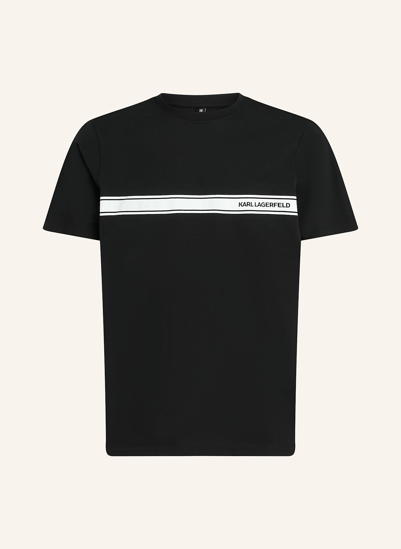 KARL LAGERFELD Strandbekleidung Top: SCHWARZ